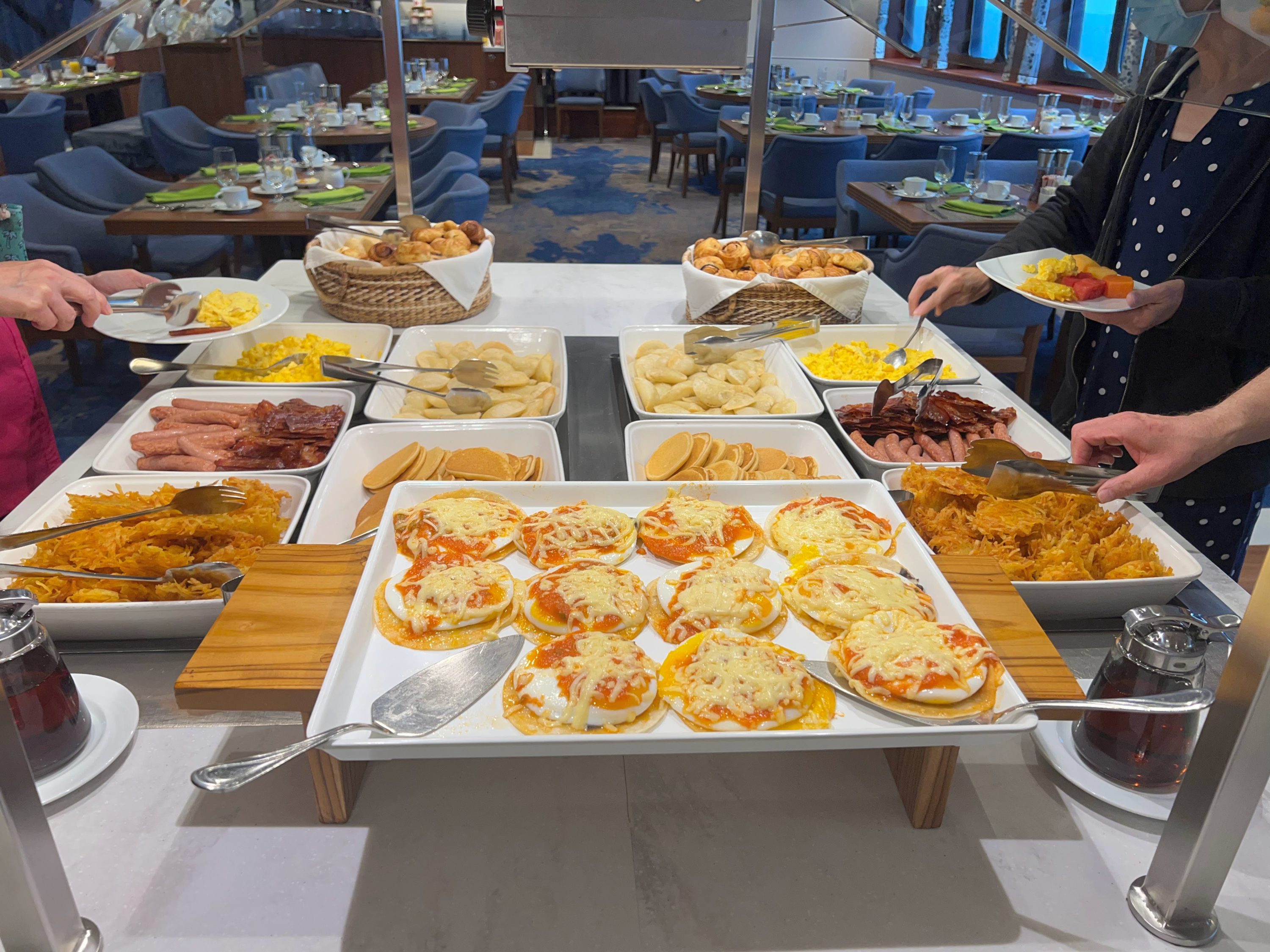 Endeavour II breakfast buffet