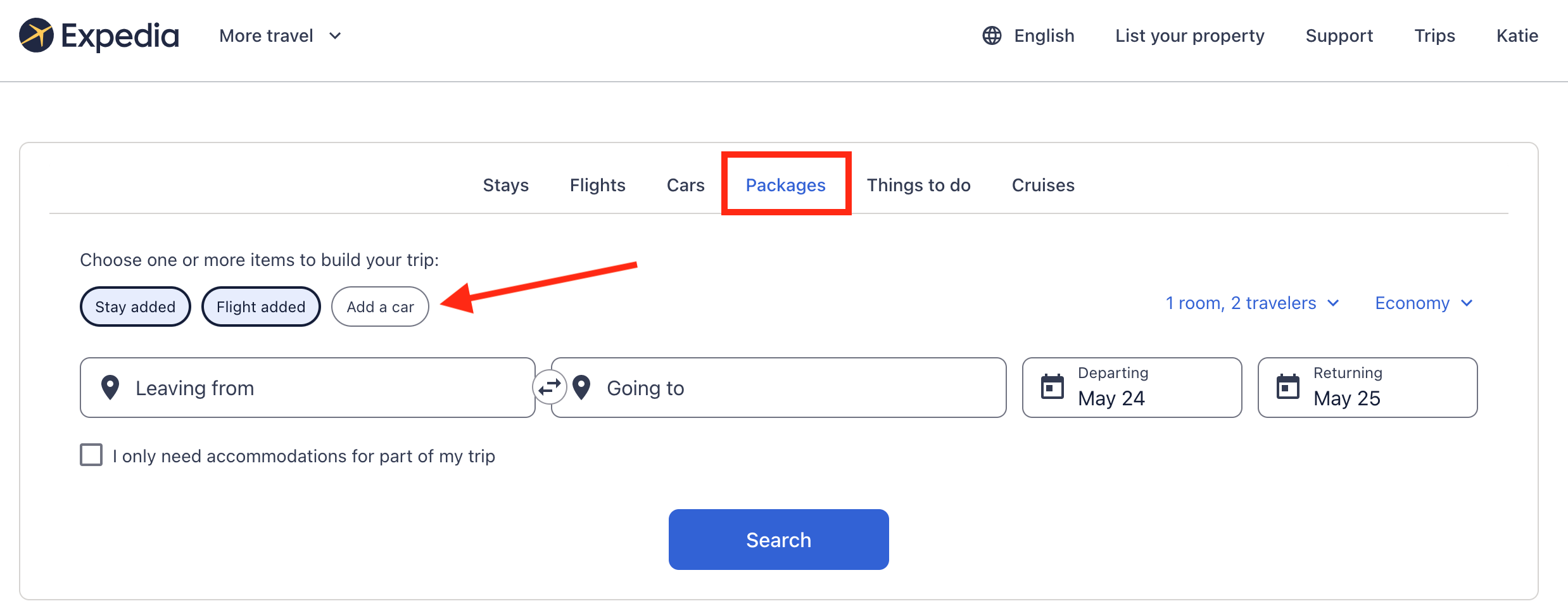 Expedia Packages