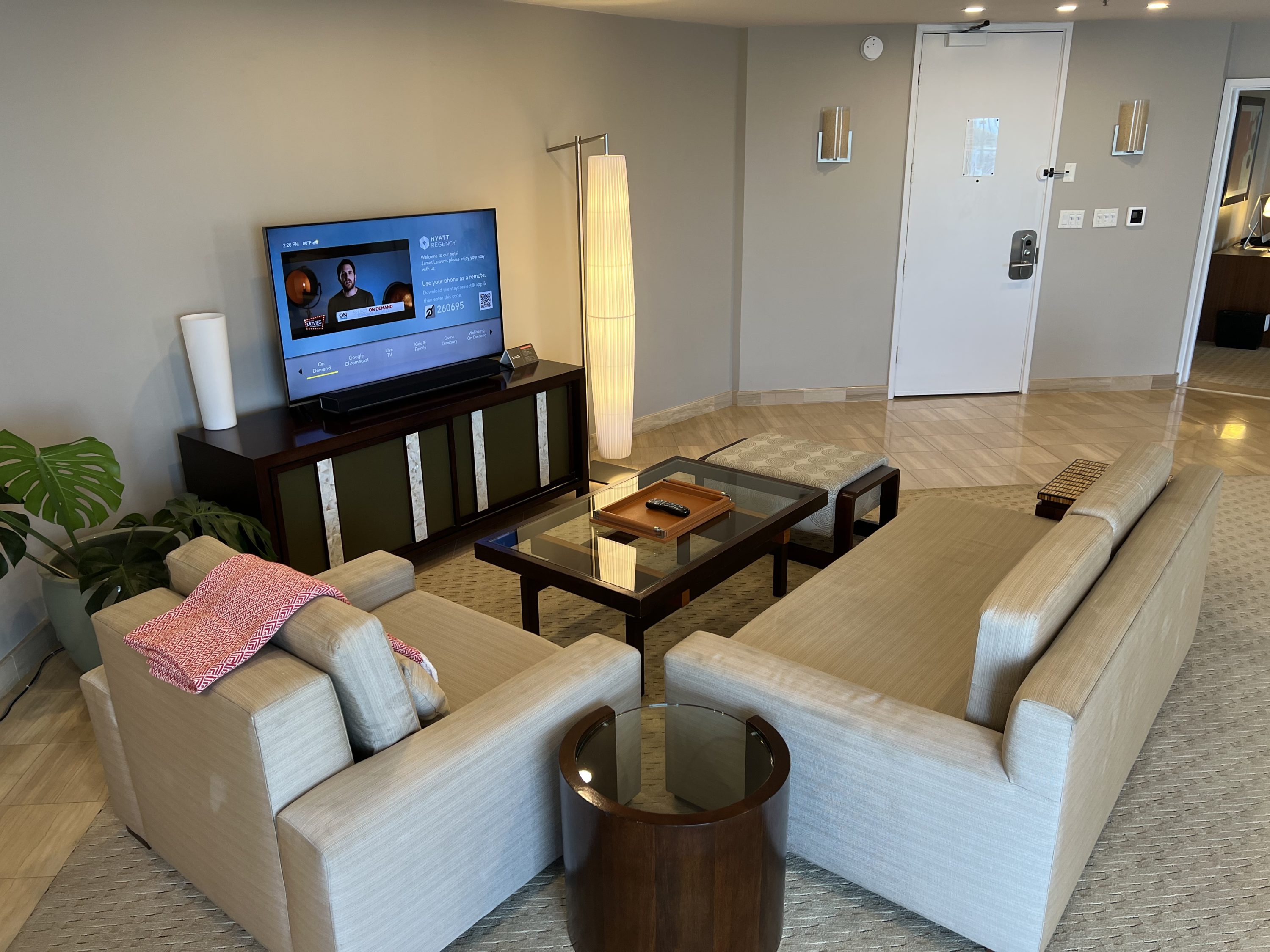 Hyatt Regency Waikiki Penthouse Suite TV Area