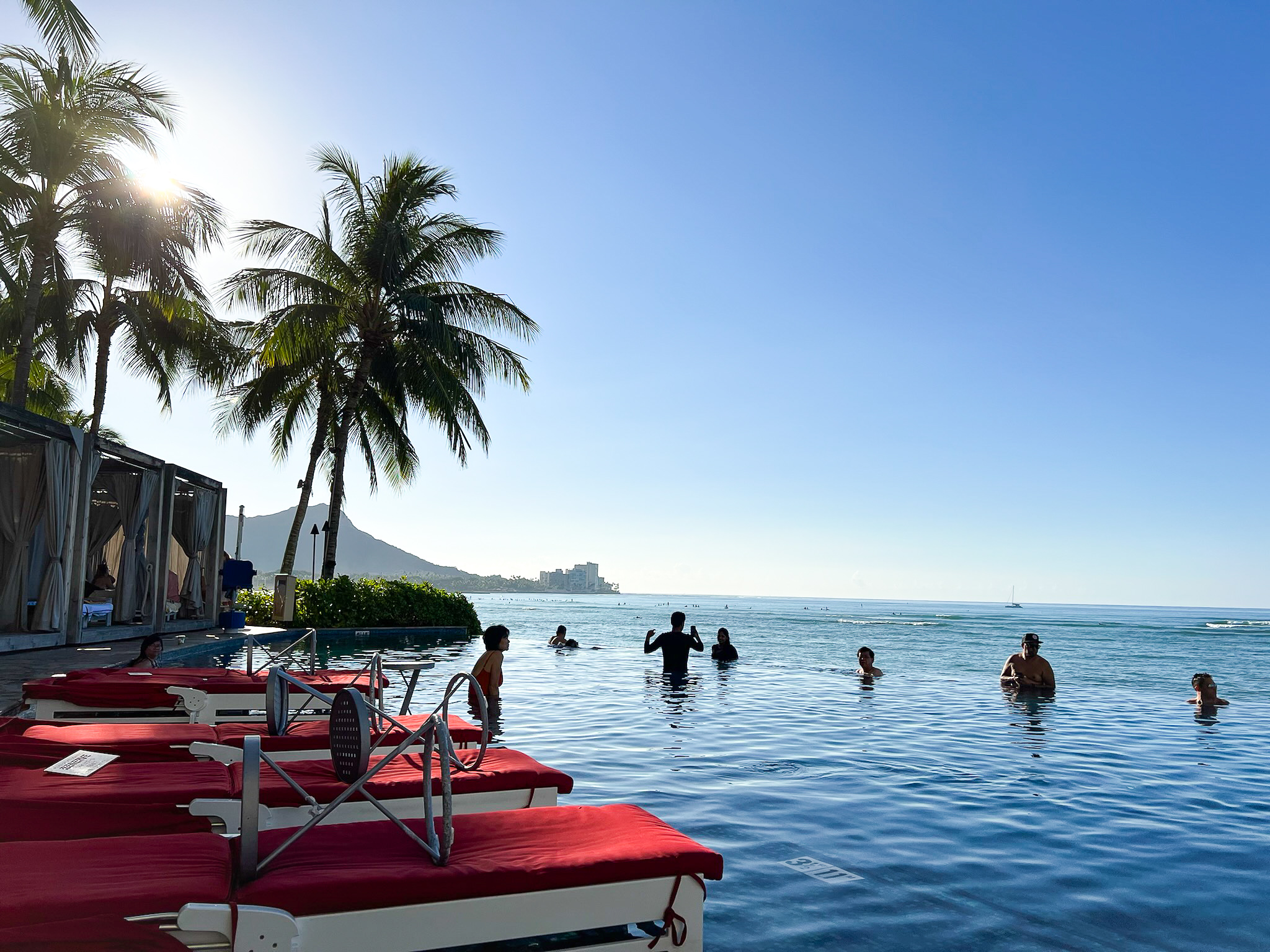 Sheraton Waikiki Edge pool Diamond Head view