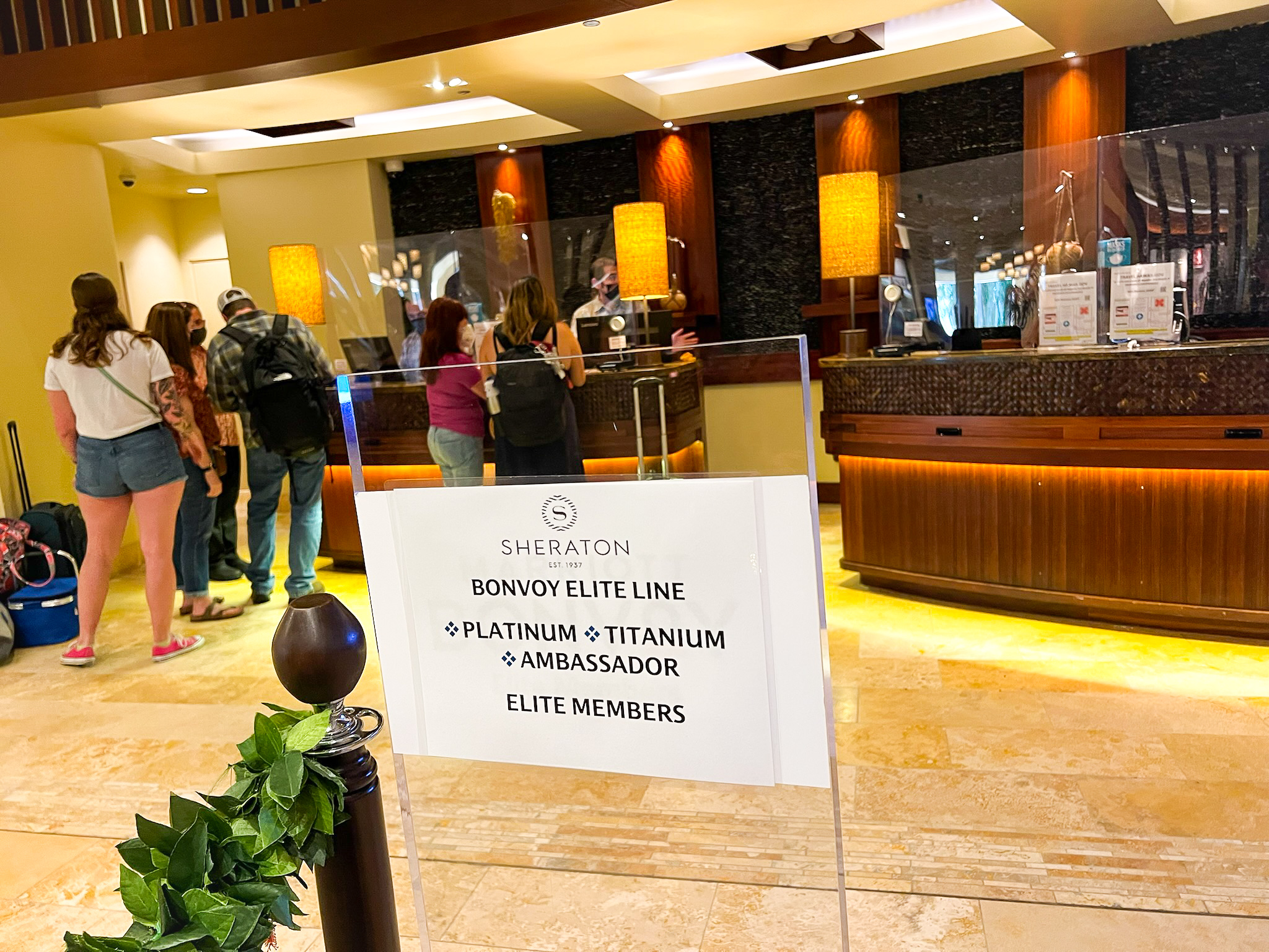 Sheraton Waikiki elite line