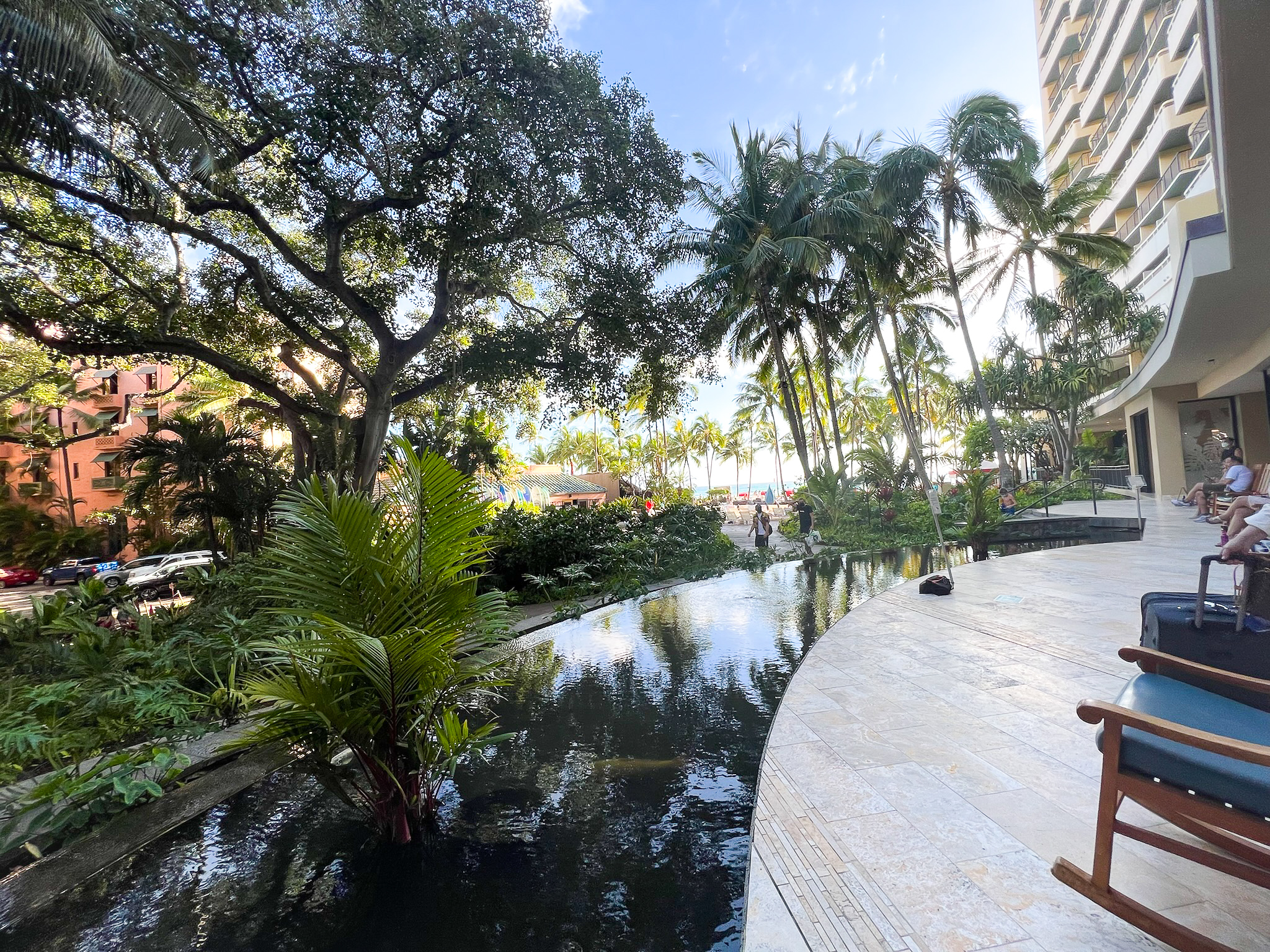 Sheraton Waikiki koi pond