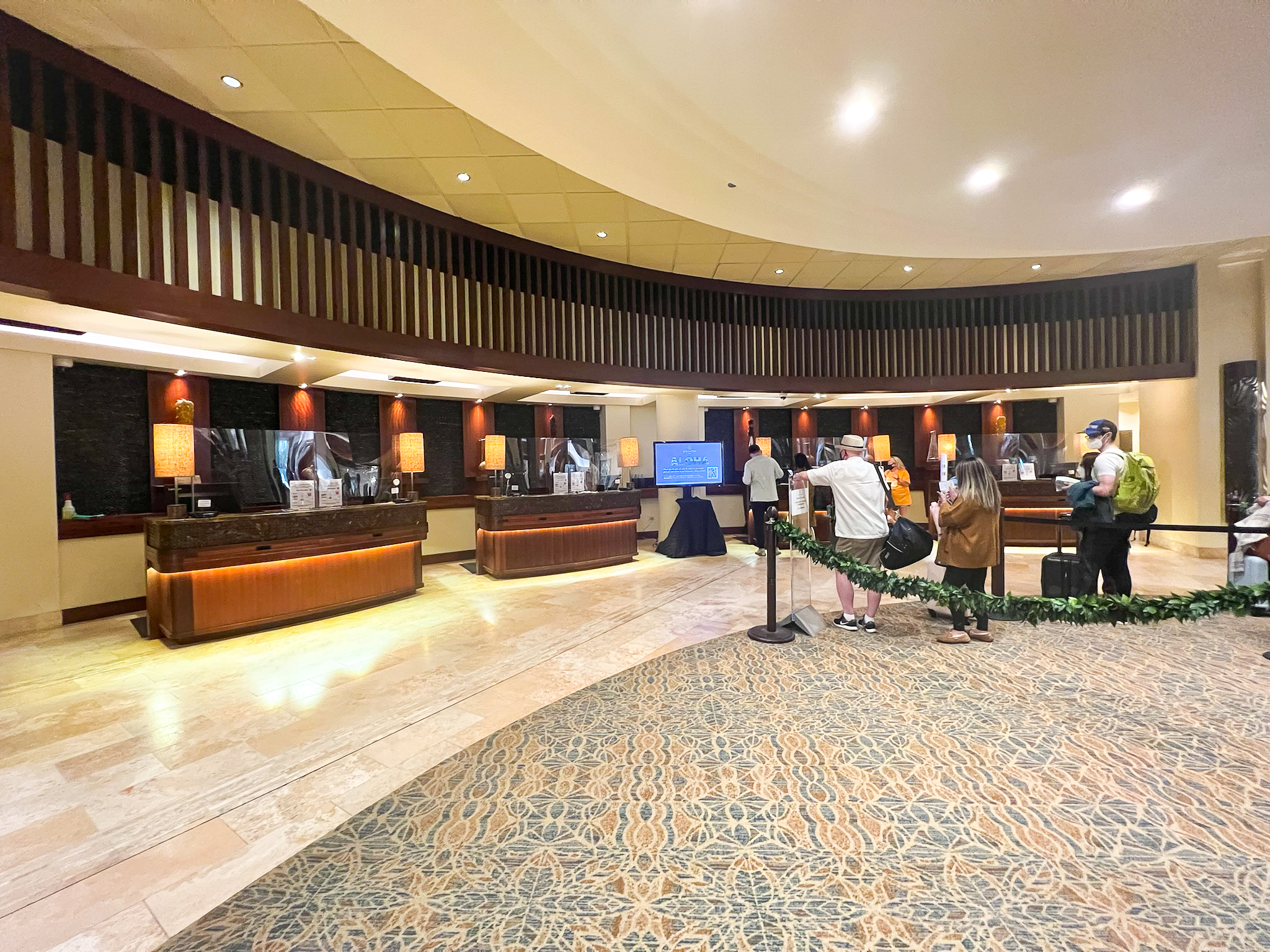 Sheraton Waikiki lobby front desk