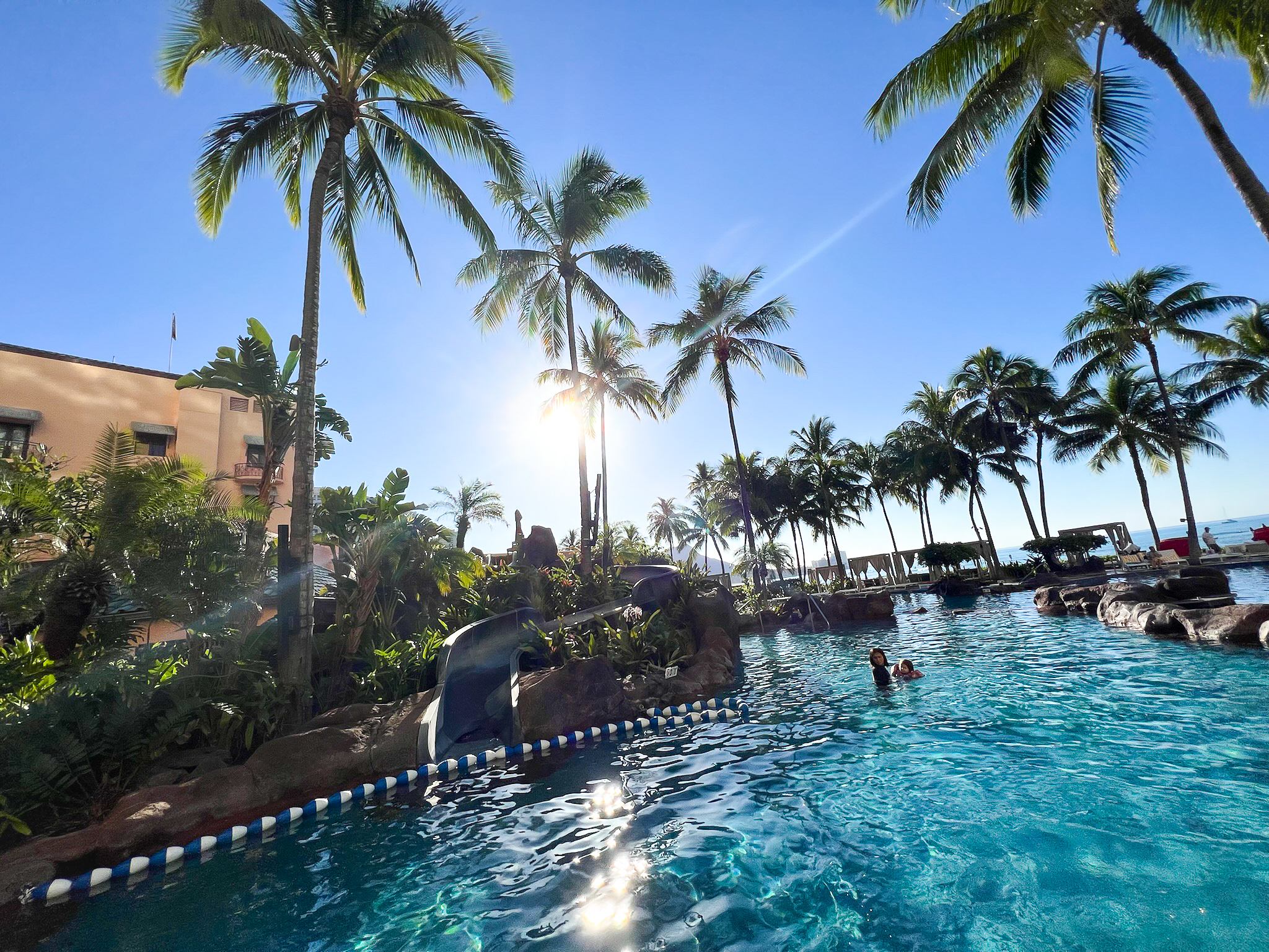 Sheraton Waikiki pool and waterslide