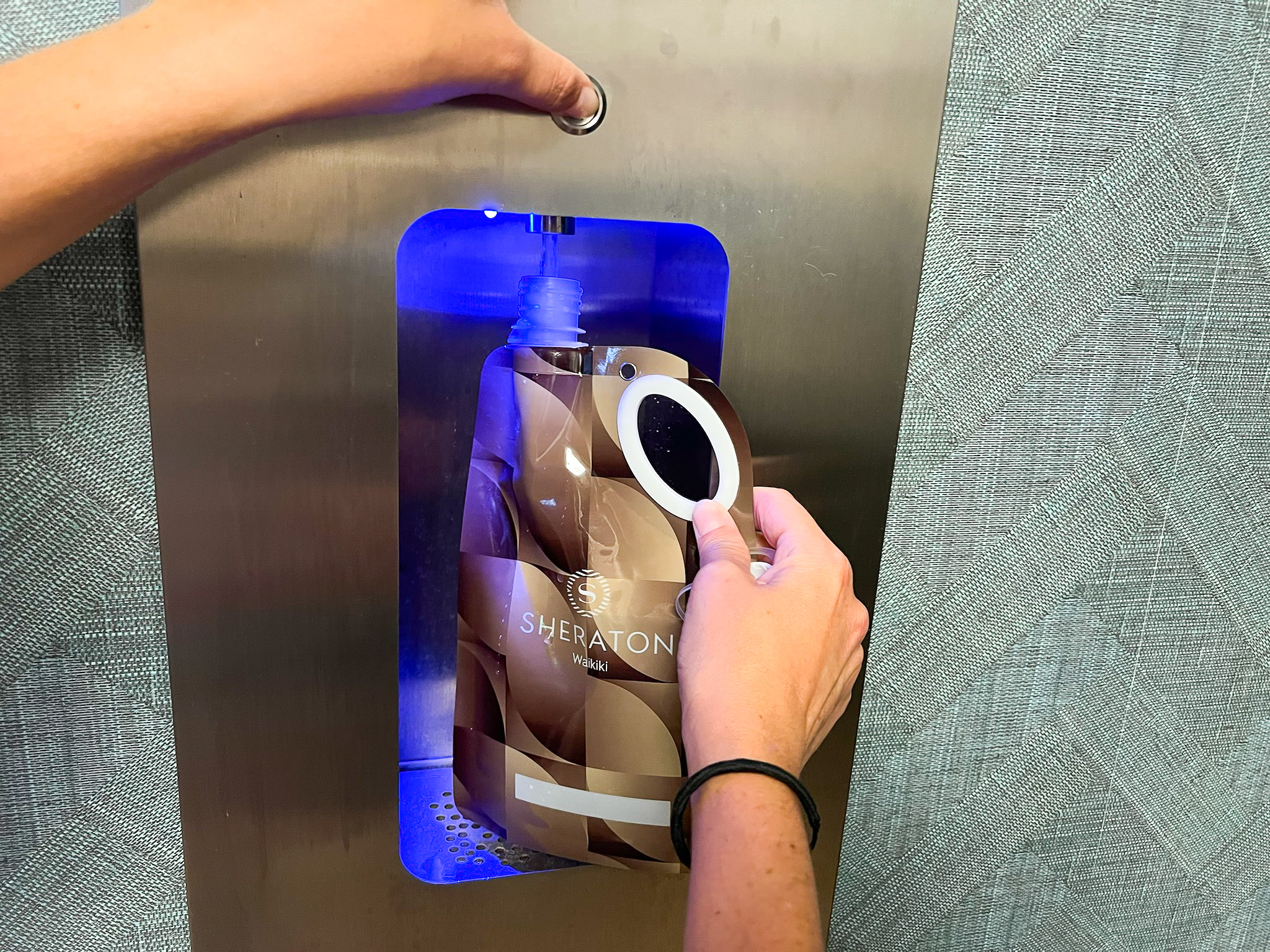 Sheraton Waikiki refillable water bags