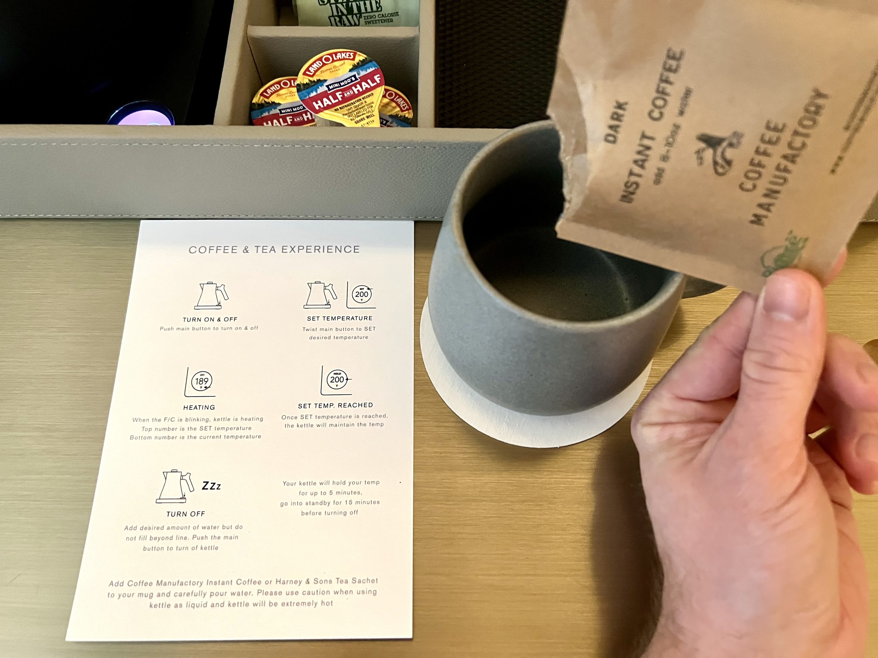TETRA Hotel Autograph Collection bedroom coffee sachet