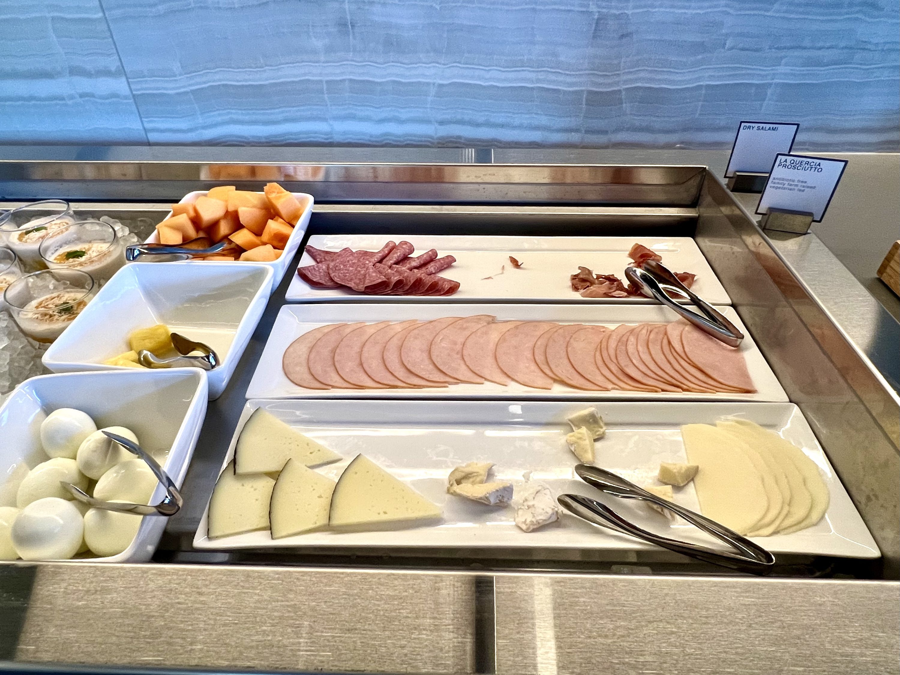 TETRA Hotel Autograph Collection breakfast cold cuts fruit and boiled eggs