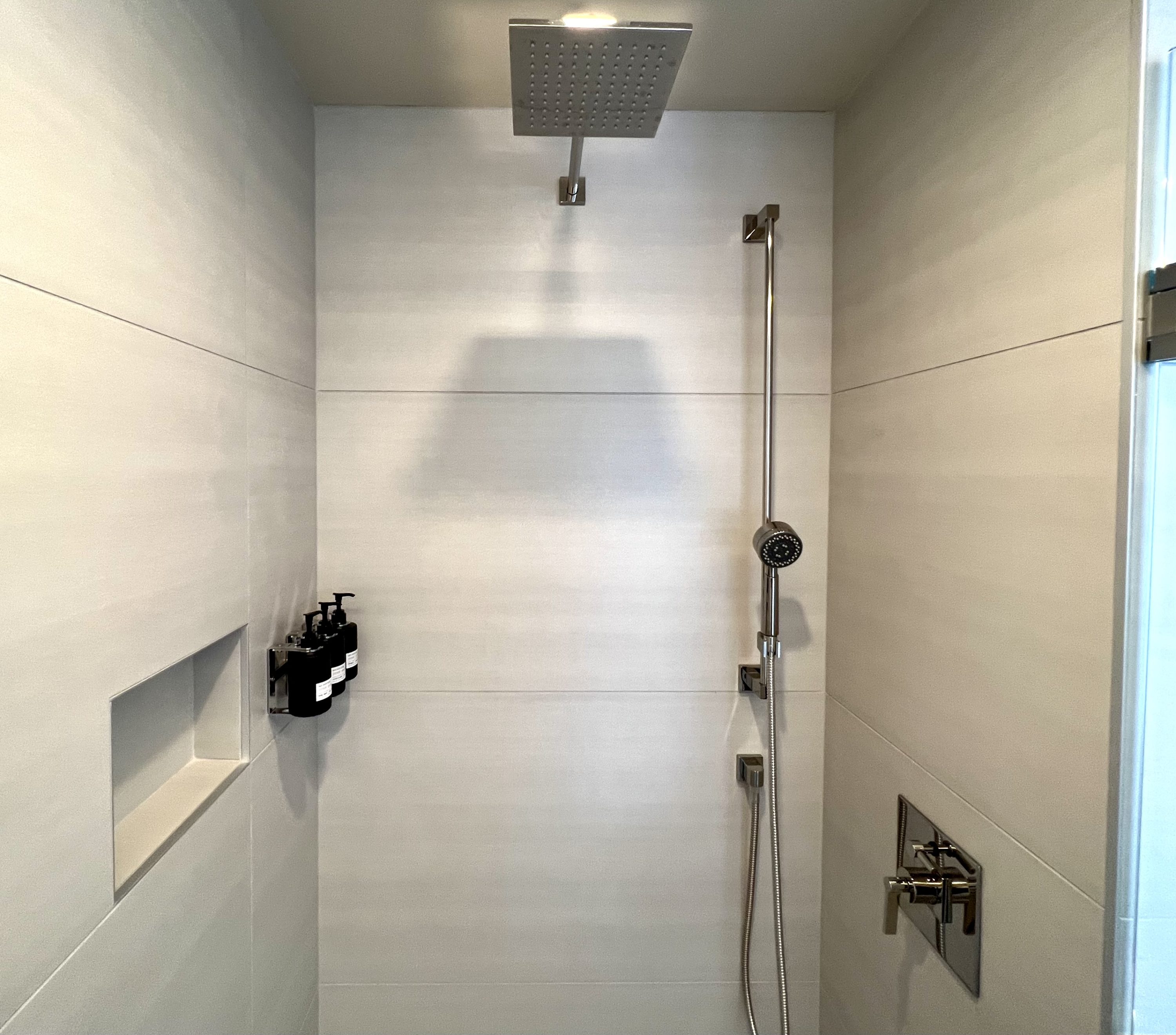 TETRA Hotel Autograph Collection room 504 bathroom inside shower