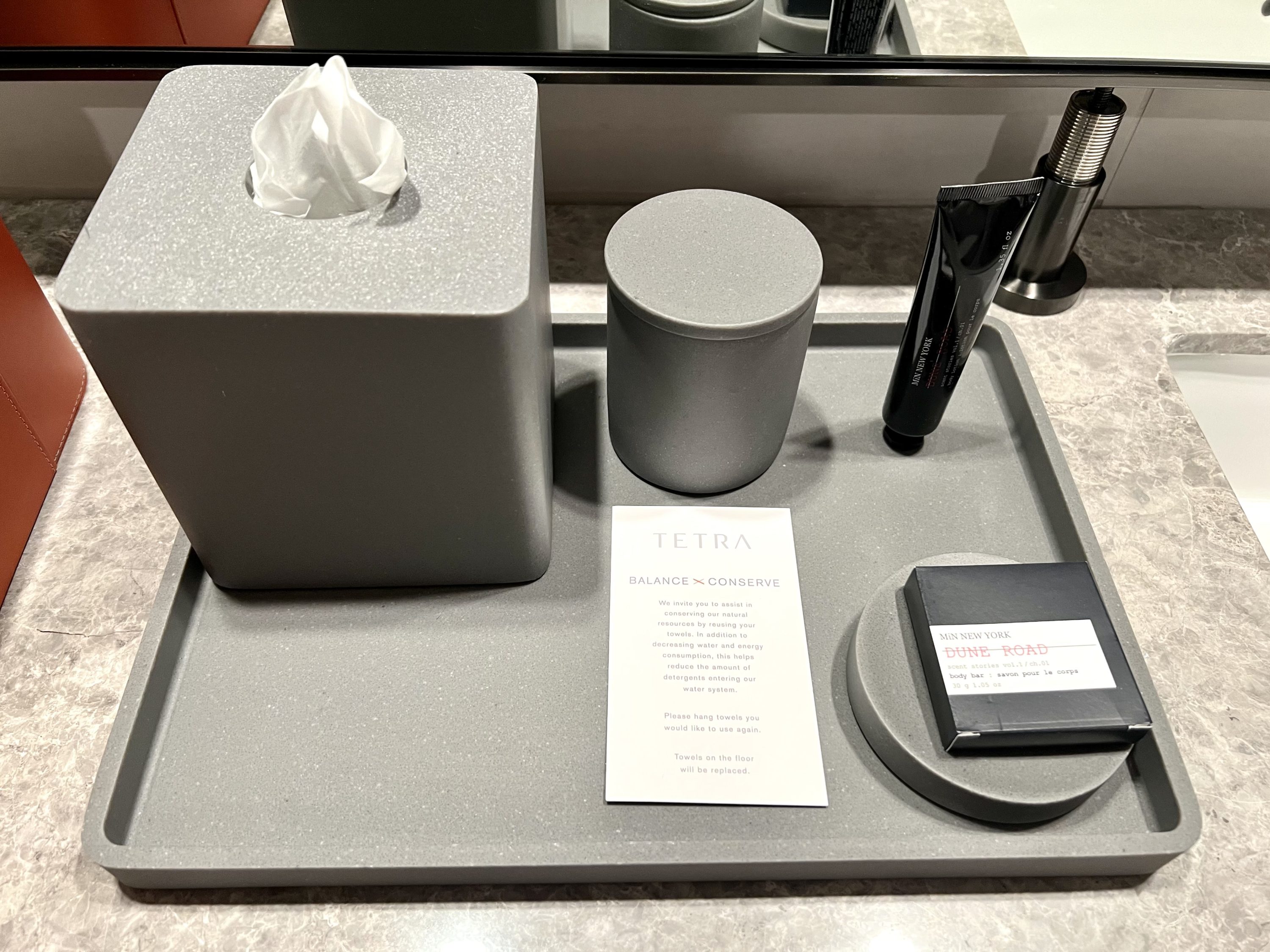 TETRA Hotel Autograph Collection suite bathroom amenities