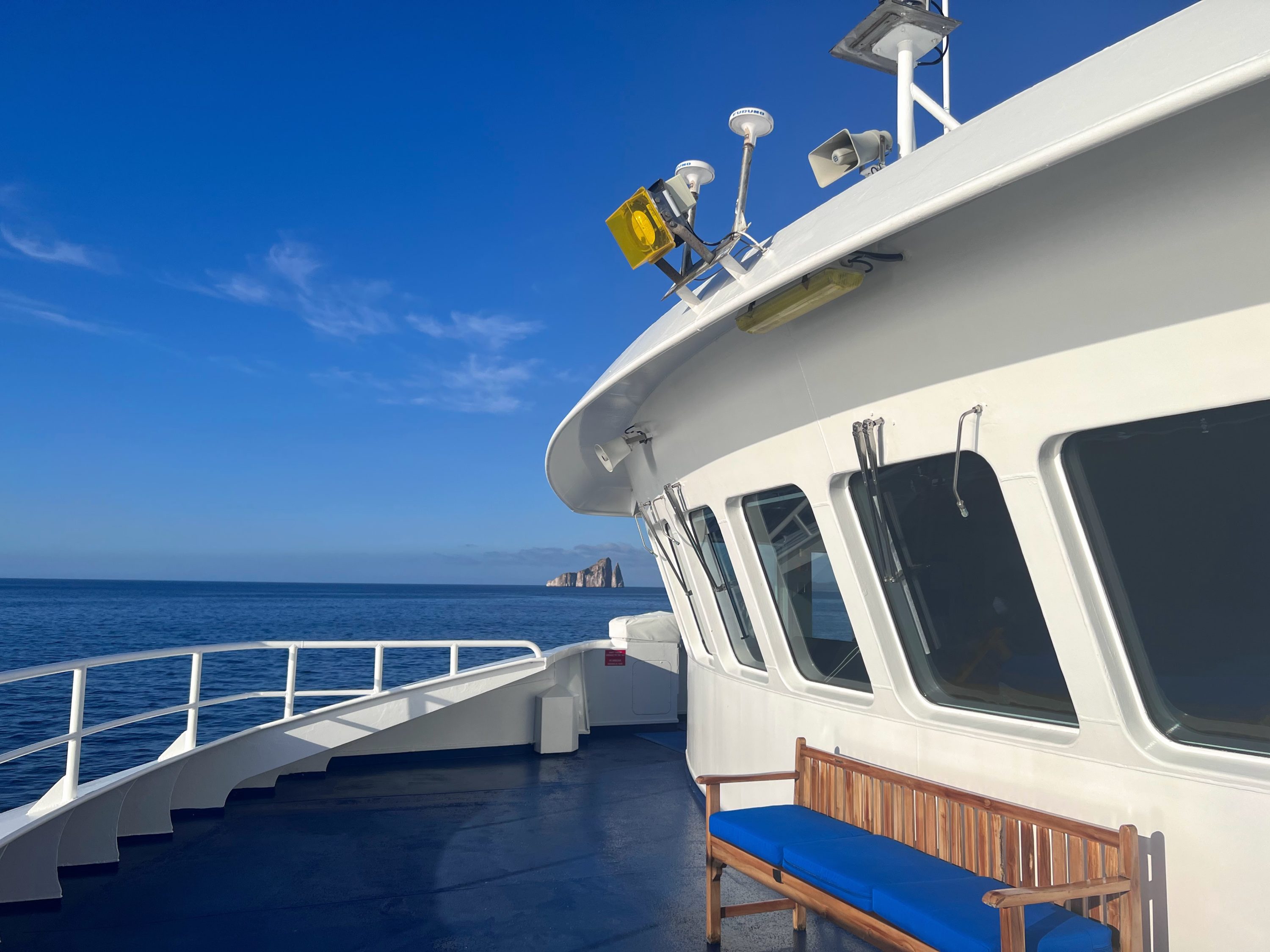 View from bridge of National Geographic Endeavour II