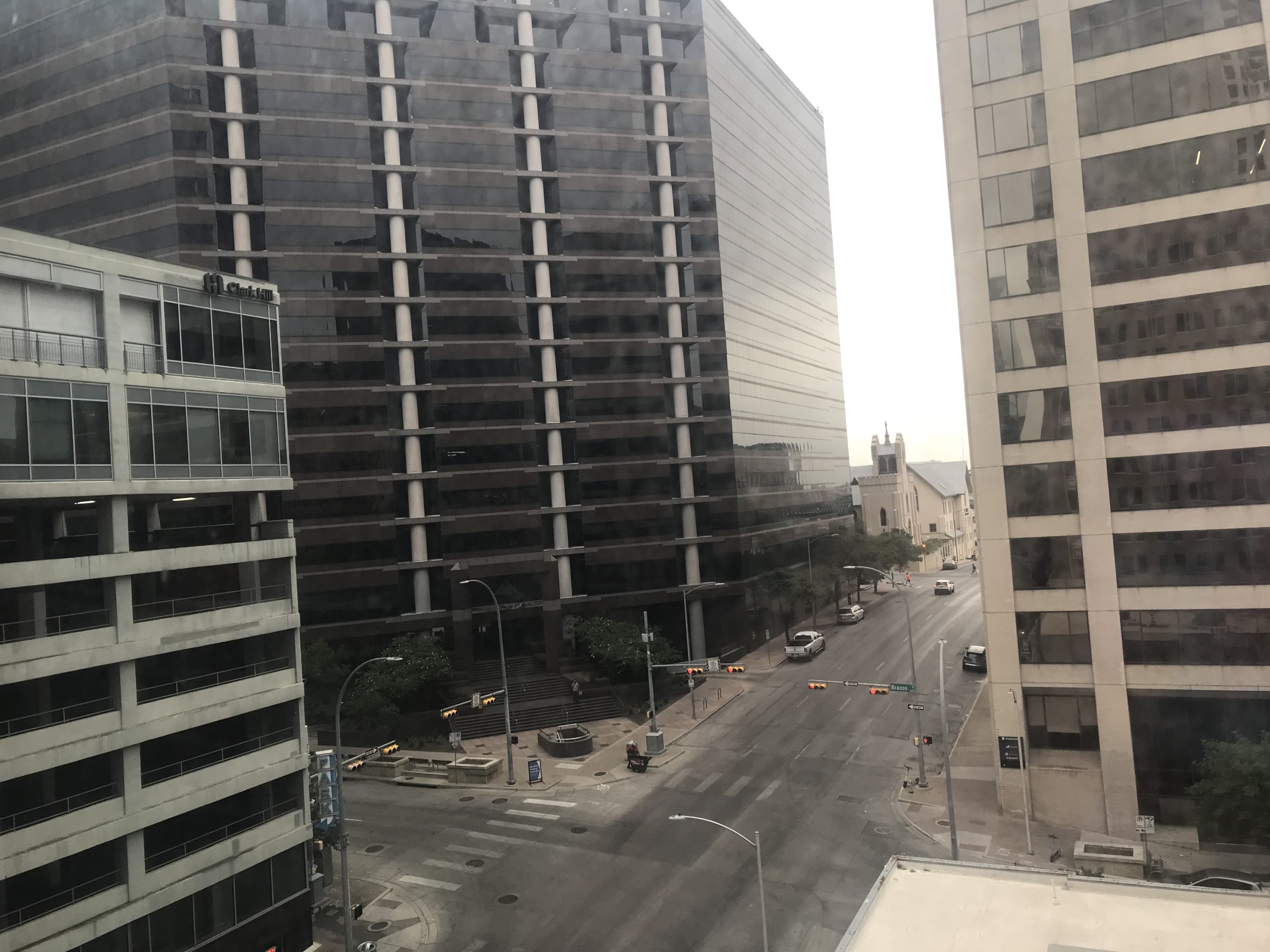 The view from room 609 at The Driskill