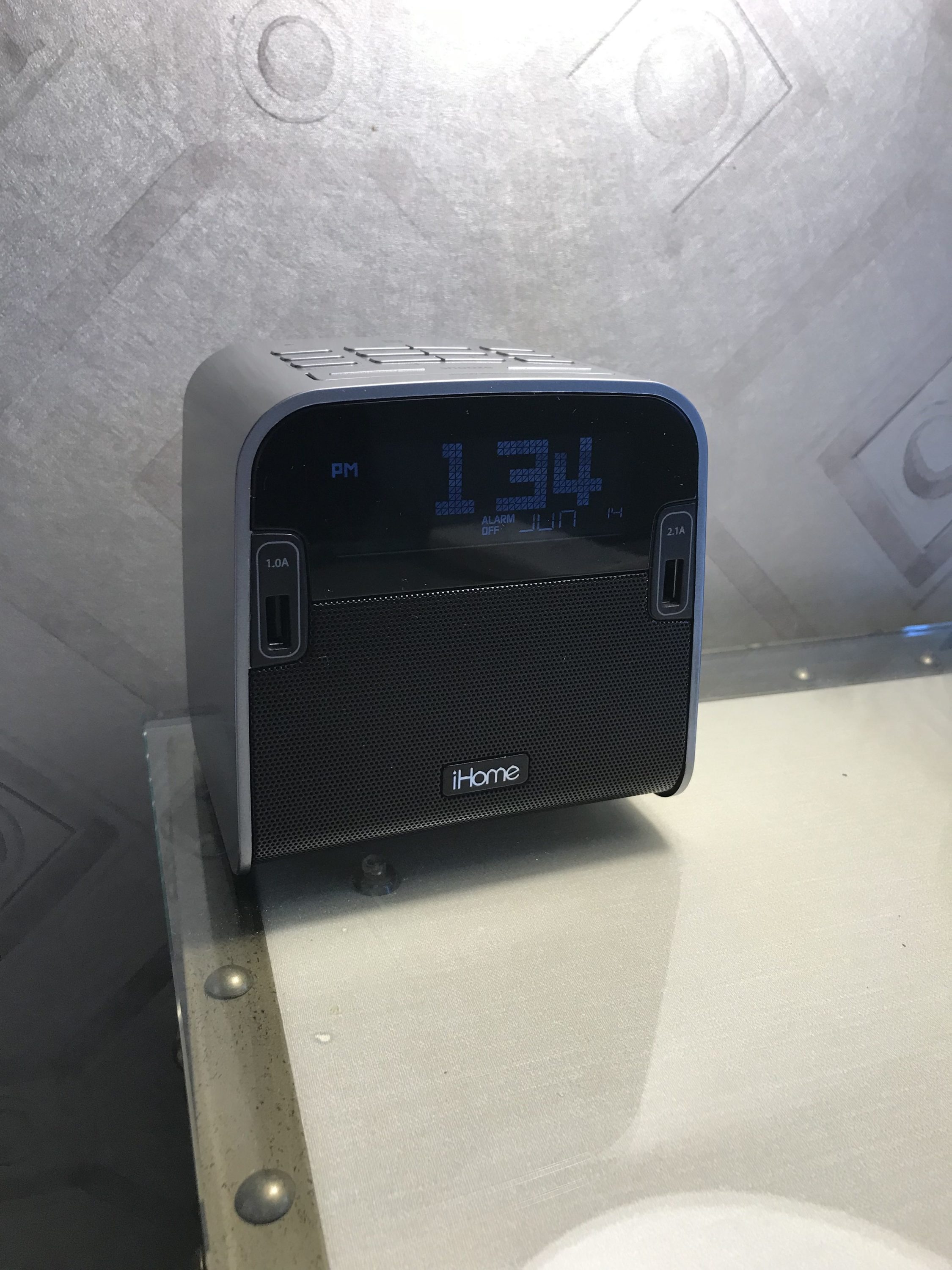 USB plugs on the alarm clock