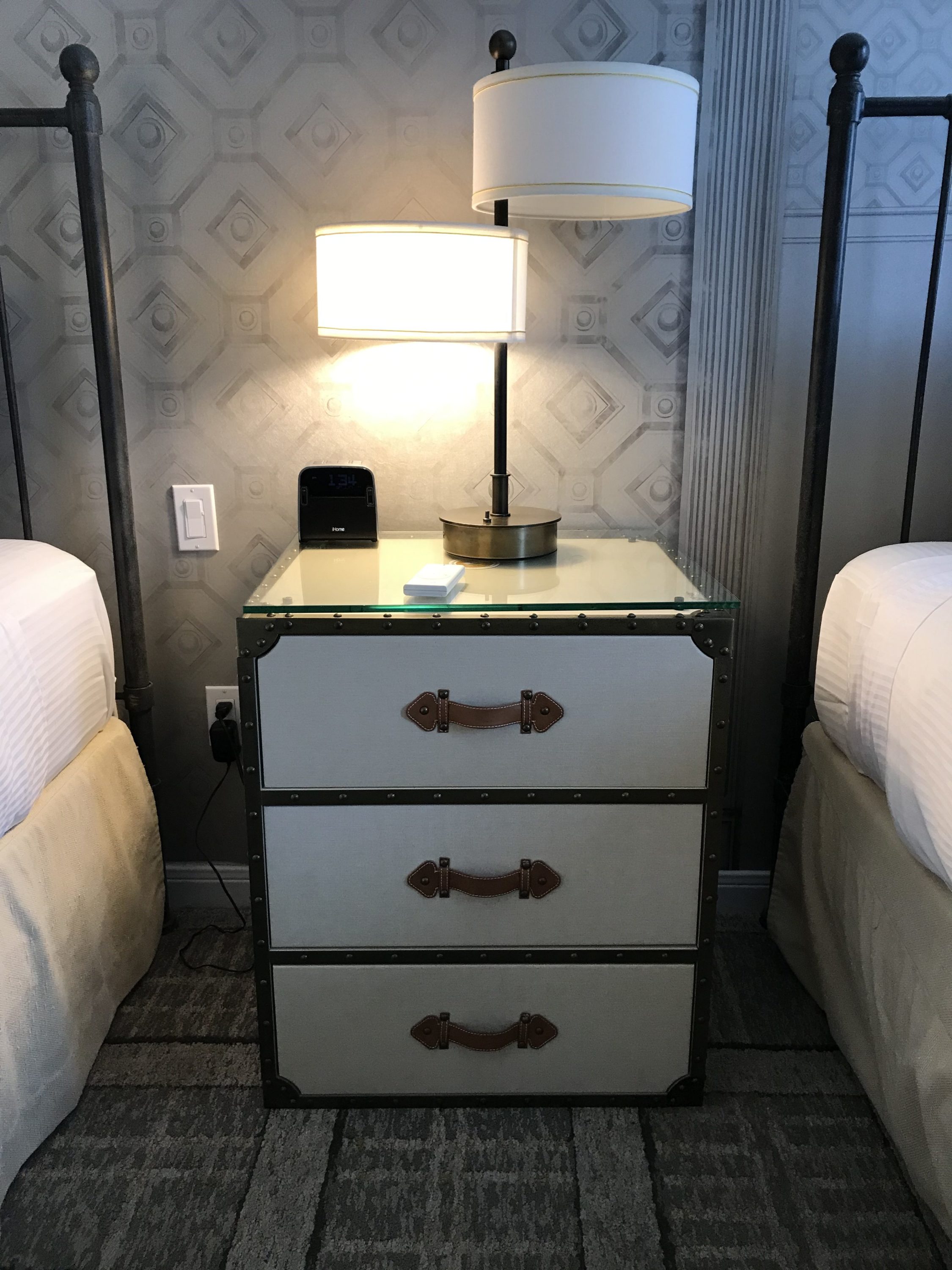 Night stand at The Driskill room 609