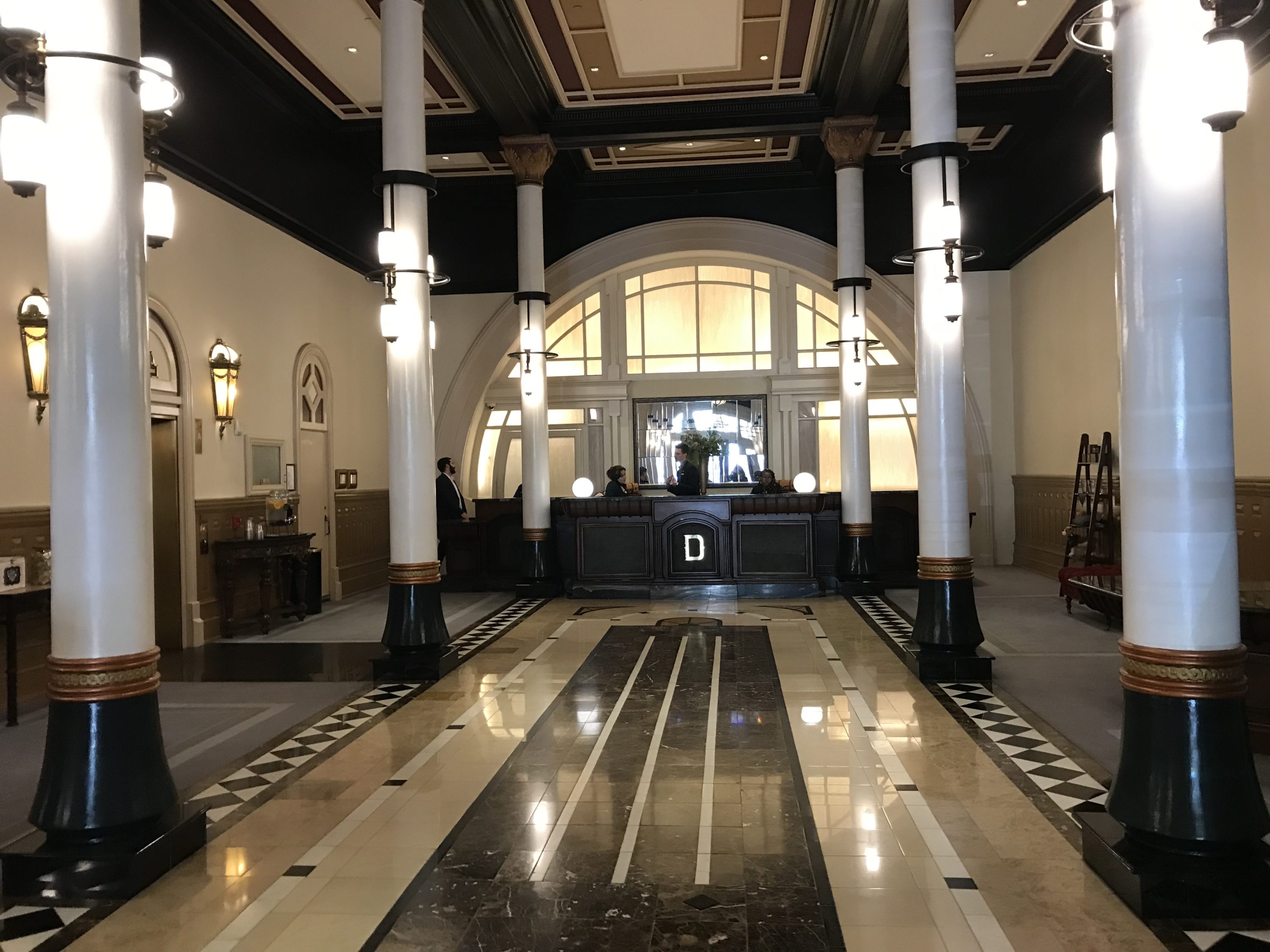 The front desk at the Driskill
