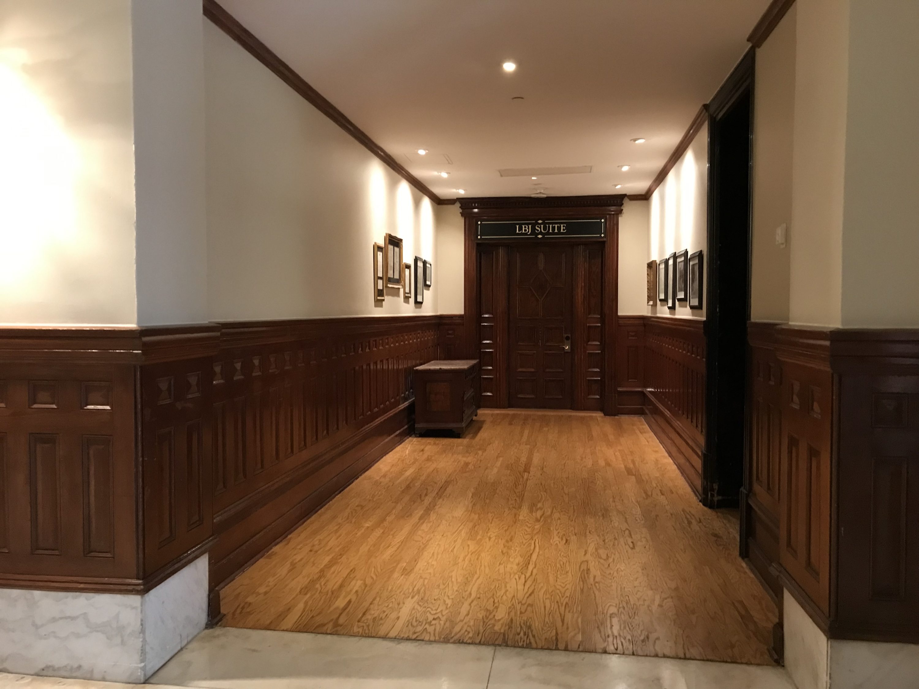 LBJ Suite door at The Driskill Austin