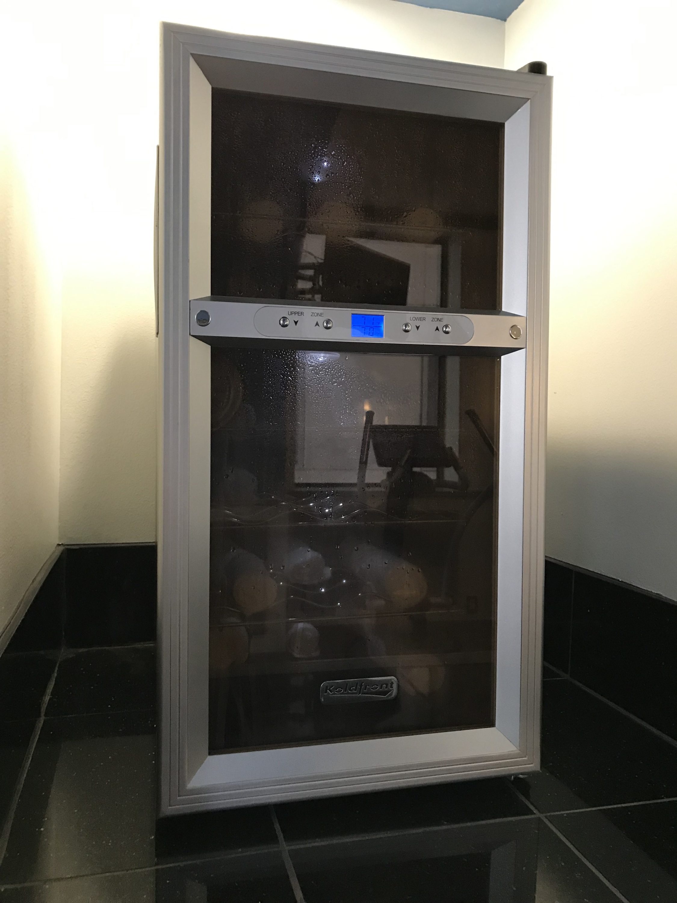 Towel warmer at The Driskill Hotel gym.