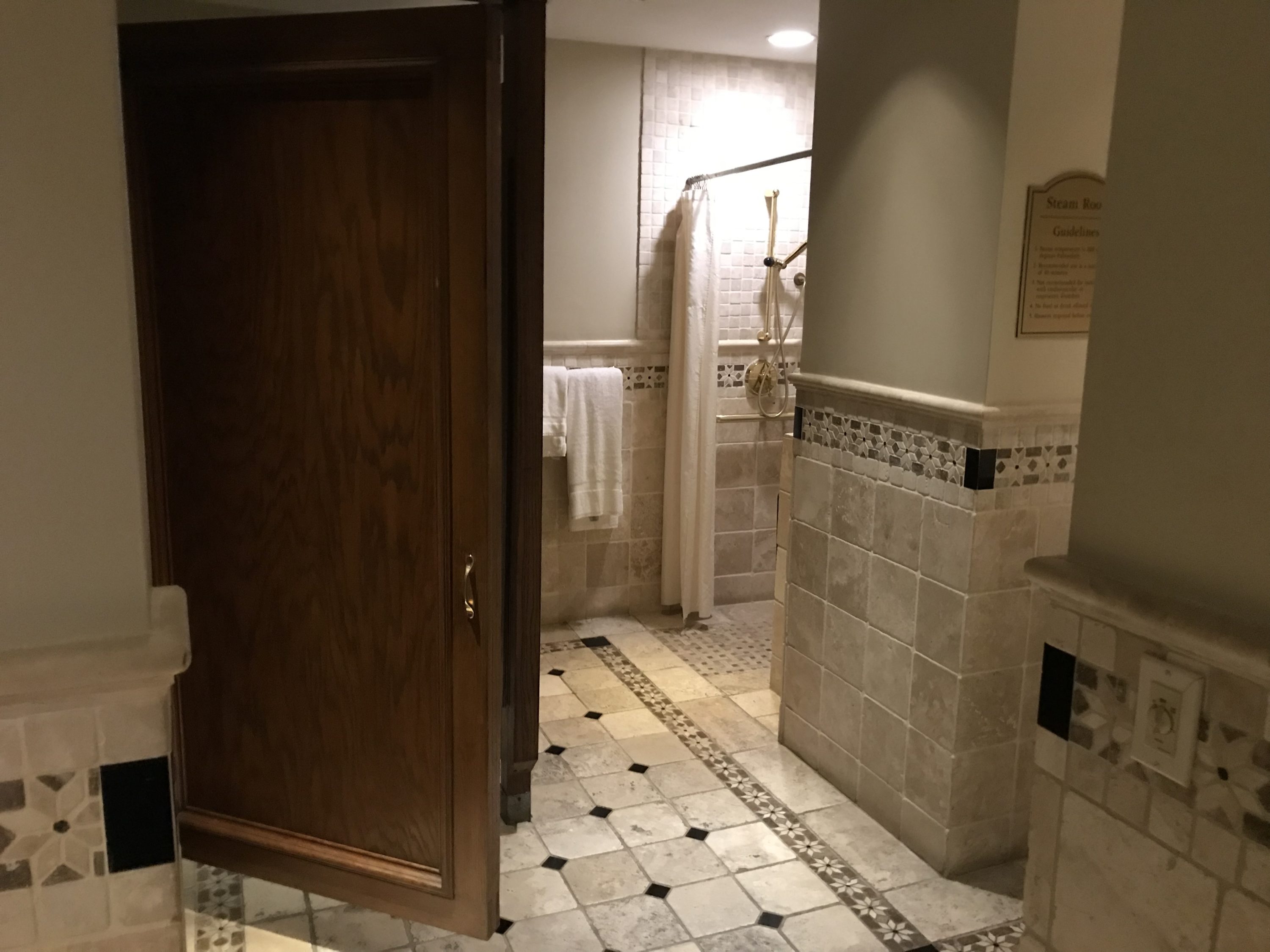 Women's locker room at The Driskill Hotel