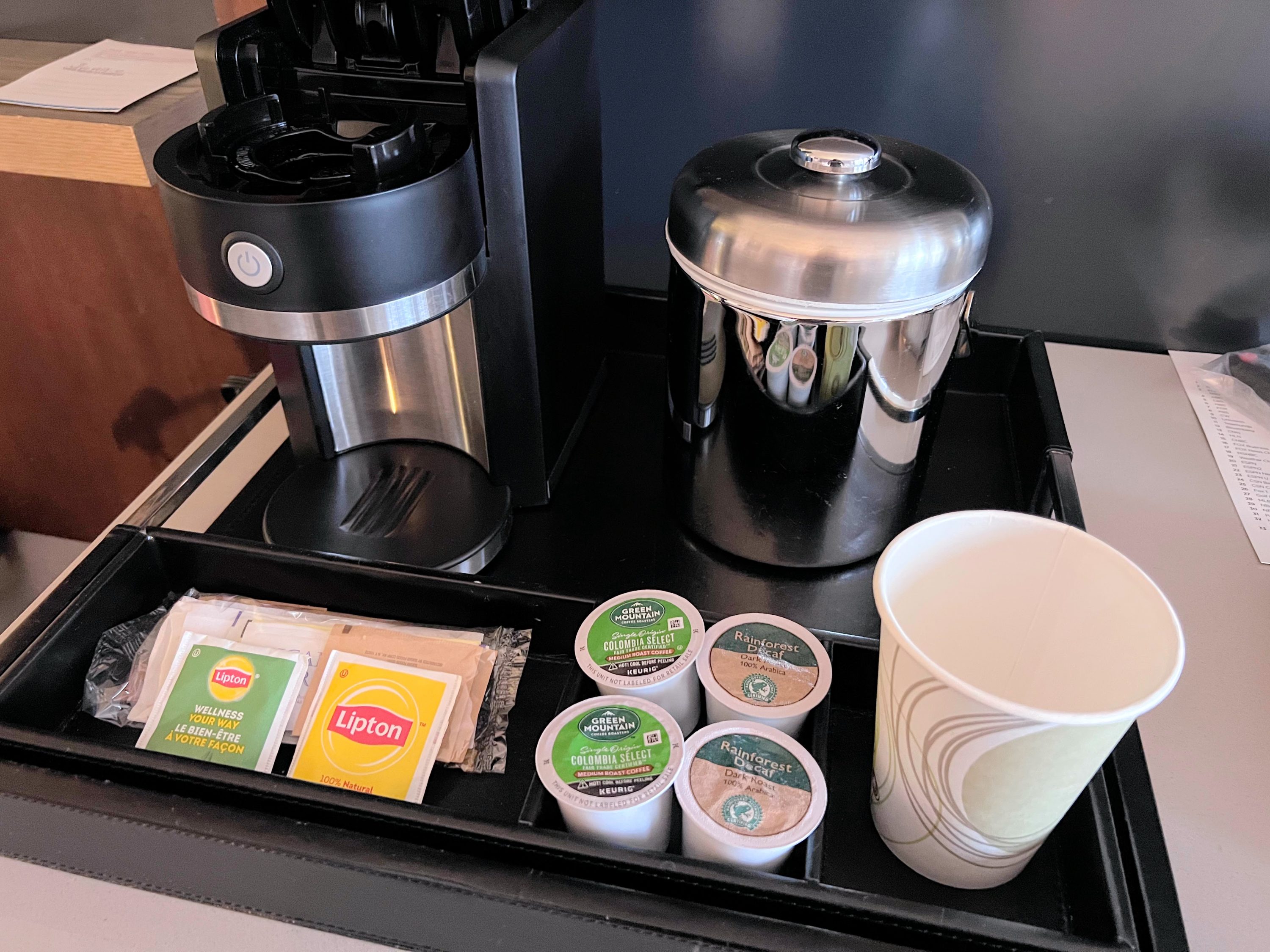 Hyatt Centric Fisherman's Wharf San Francisco in room coffee
