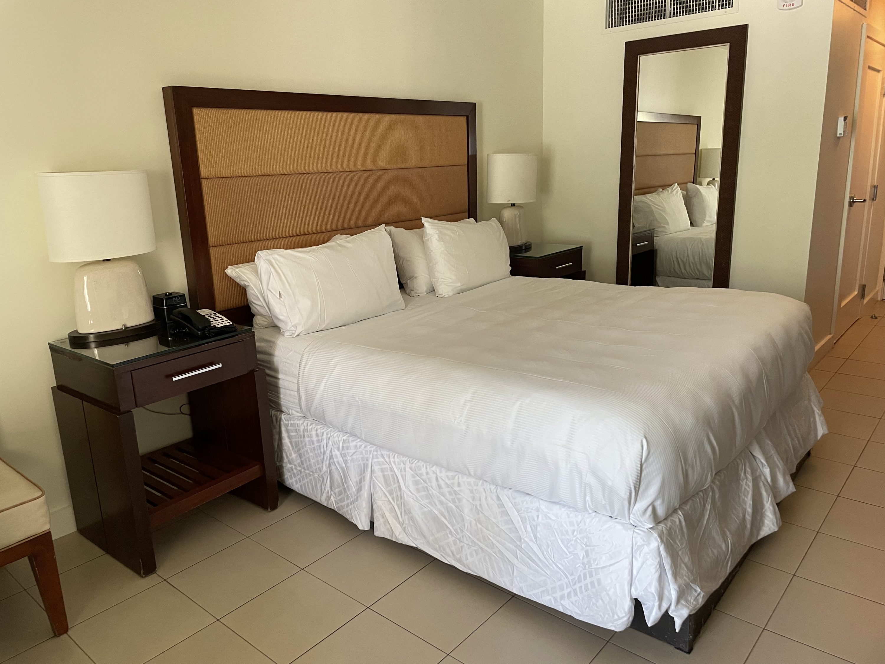 king size bed at Casa Marina