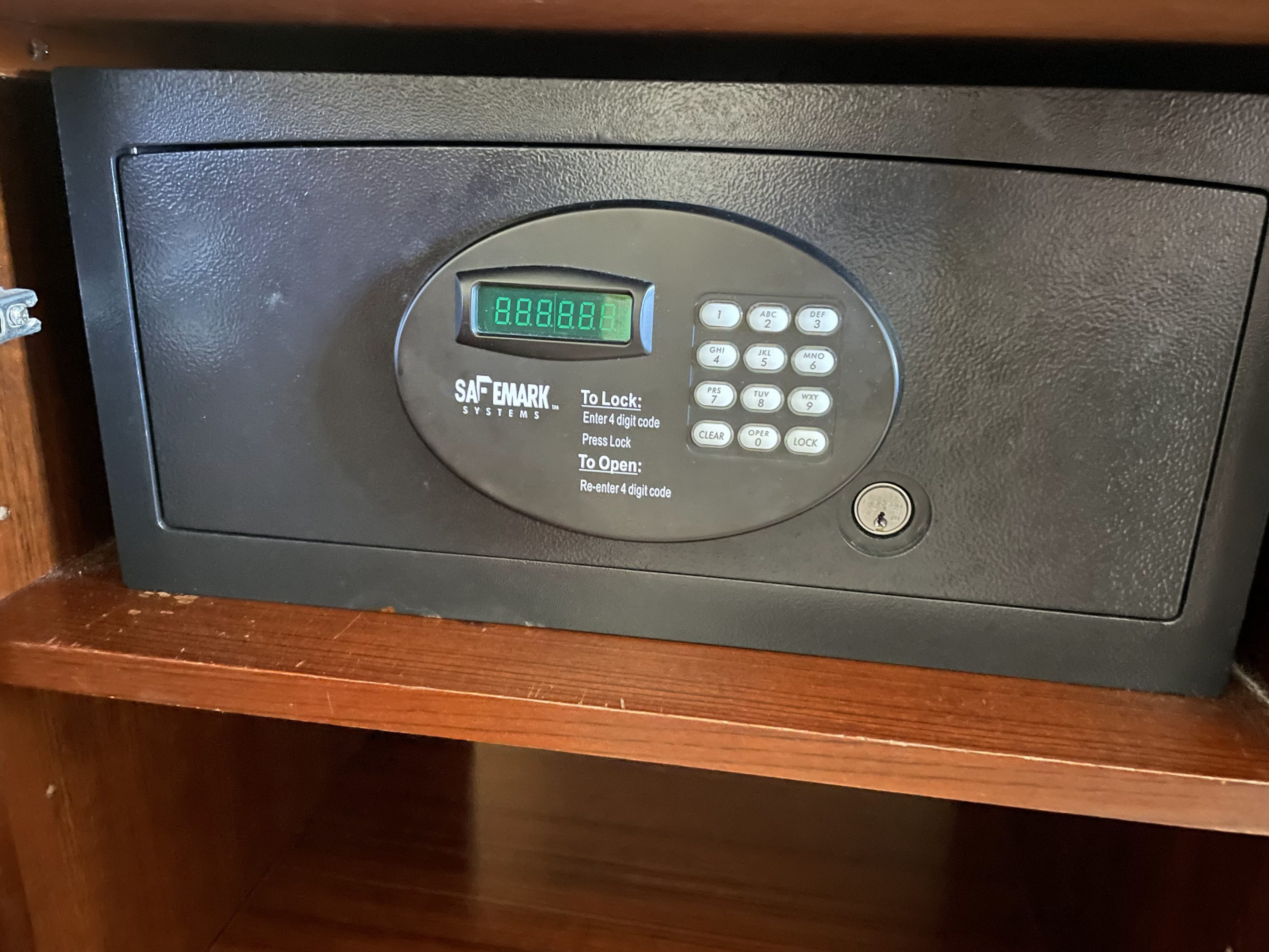 Safe in Casa Marina room