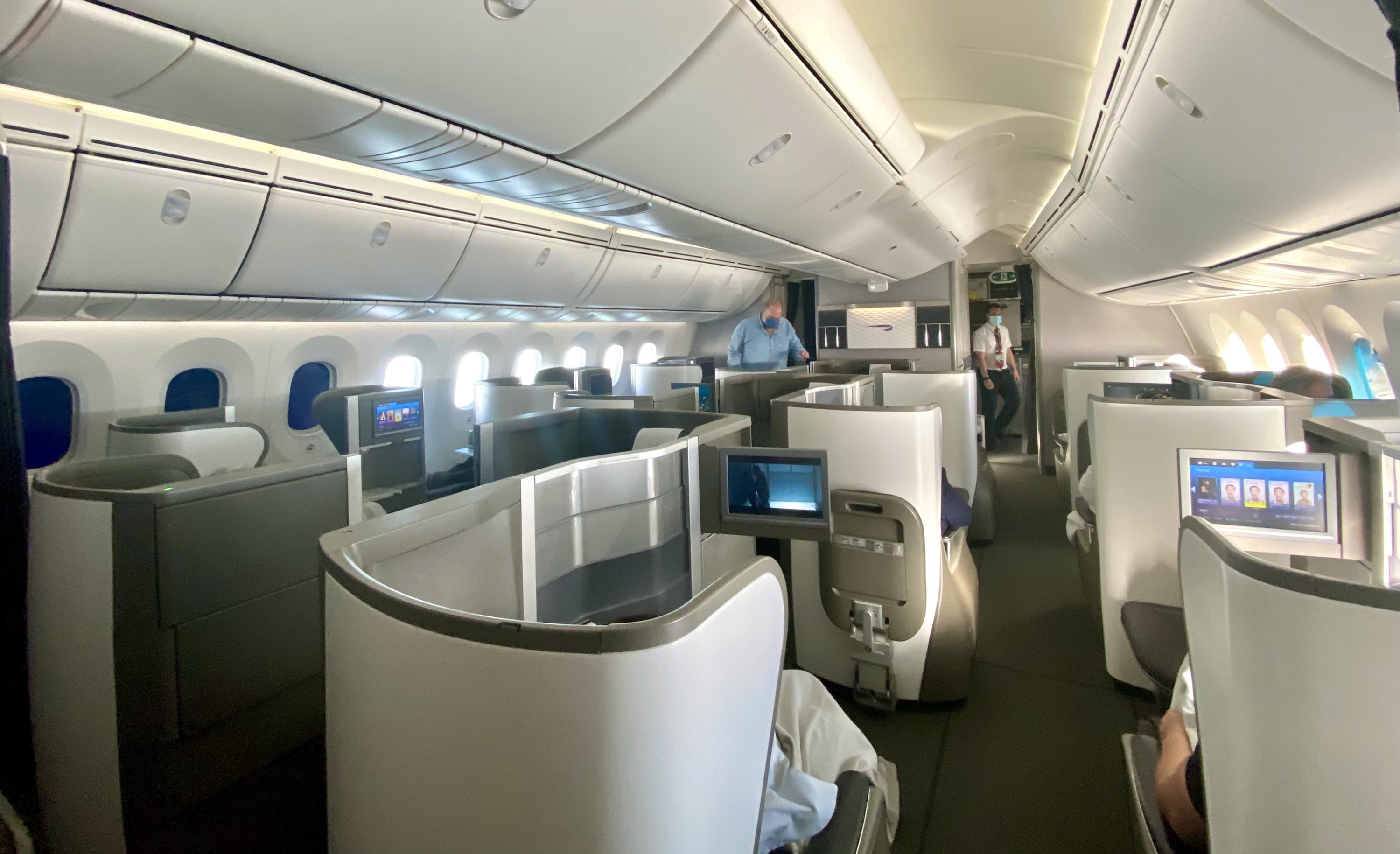 Club World on a British Airways Boeing 787-8 Dreamliner 