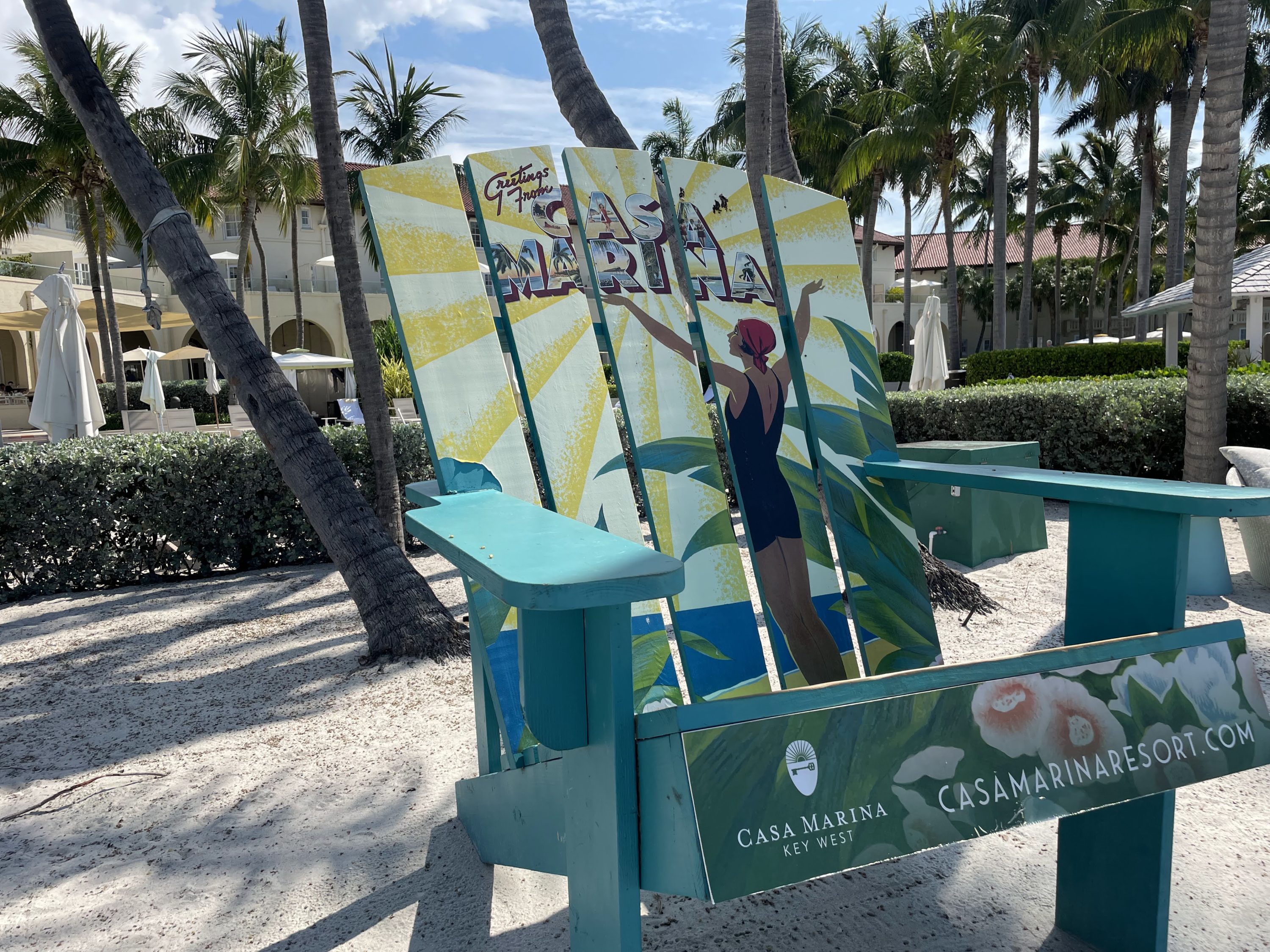 Casa Marina huge beach chair