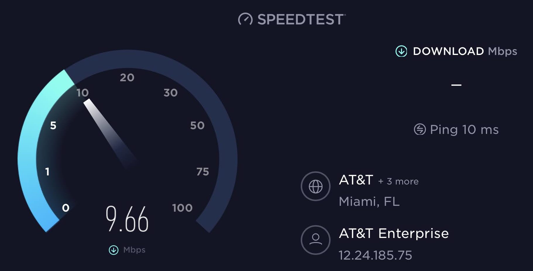 Wi-Fi speed at Casa Marina