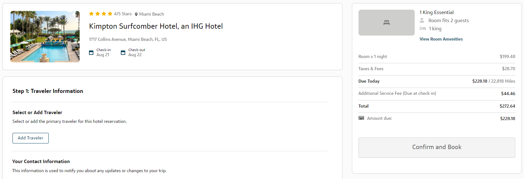 Capital One Travel Kimpton Surfcomber Hotel an IHG Hotel