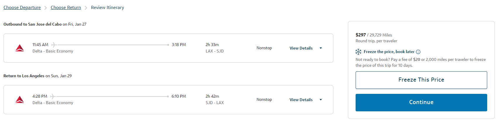 Capital One Travel LAX SJD