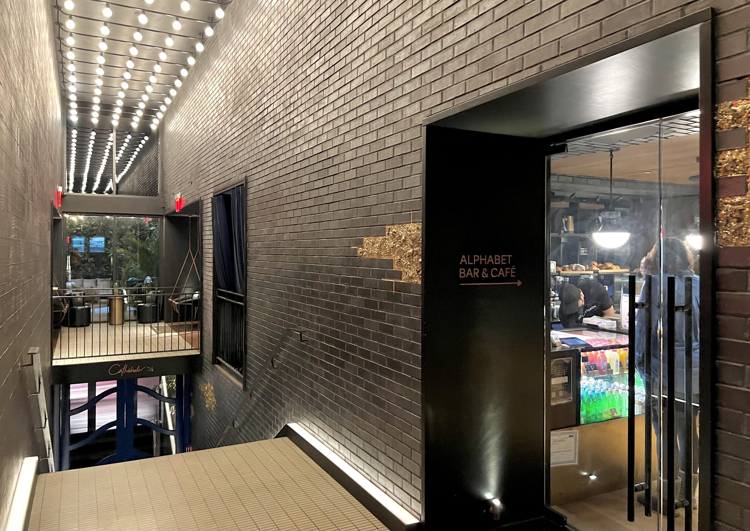 Moxy East Village Alphabet Bar Café entrance