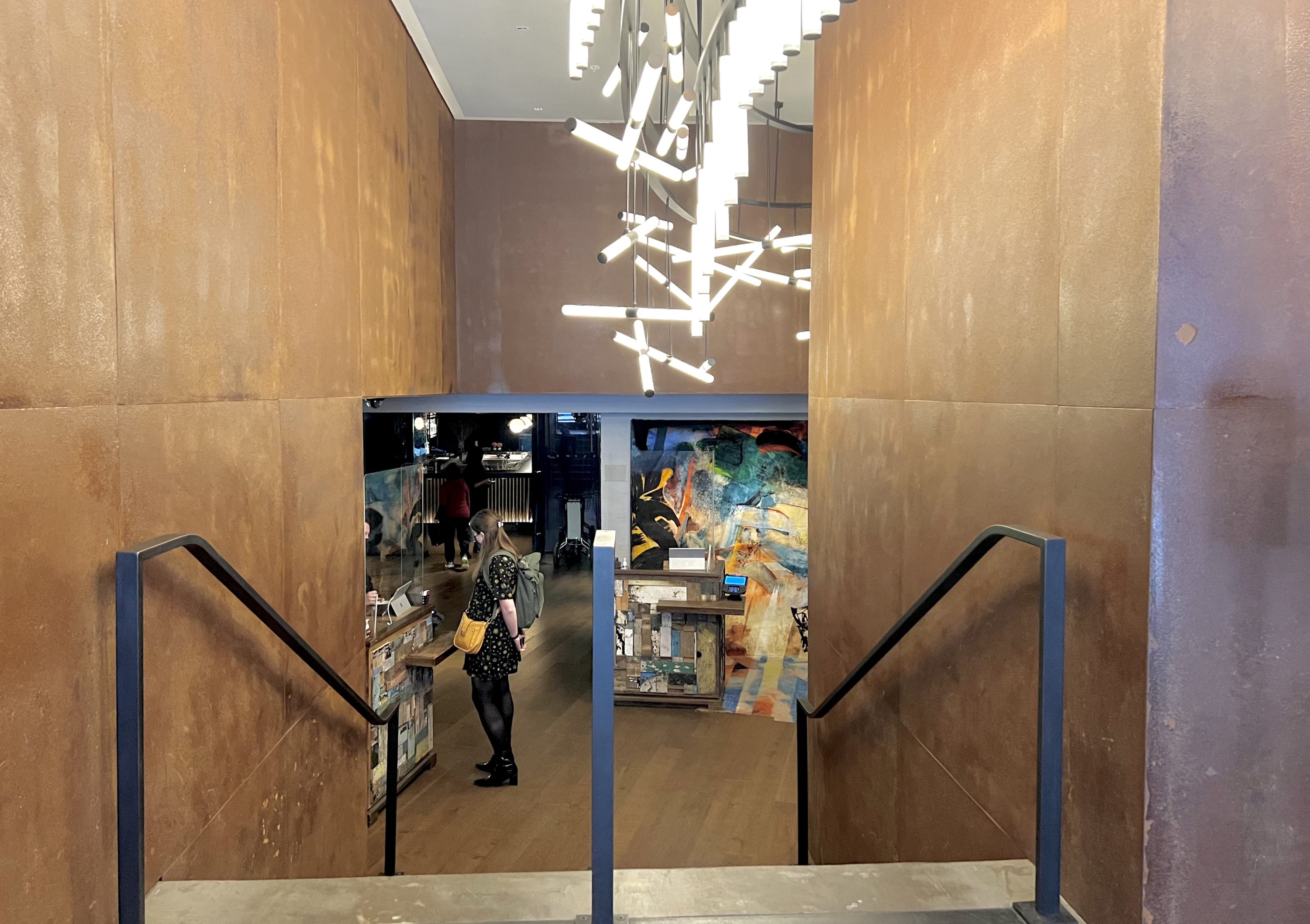 Moxy East Village Alphabet Bar Café hotel entry