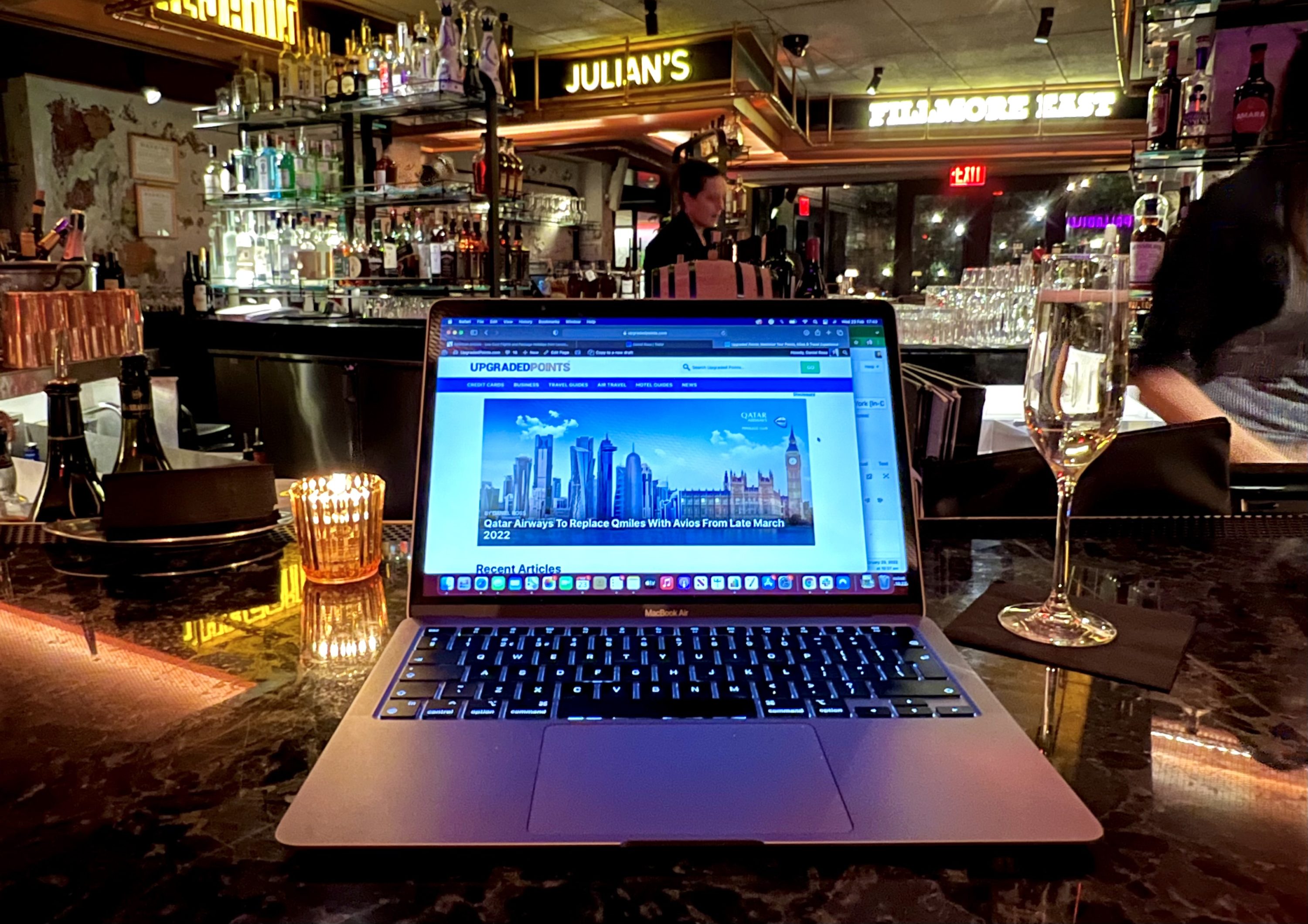 Moxy East Village Cathédrale working at the bar