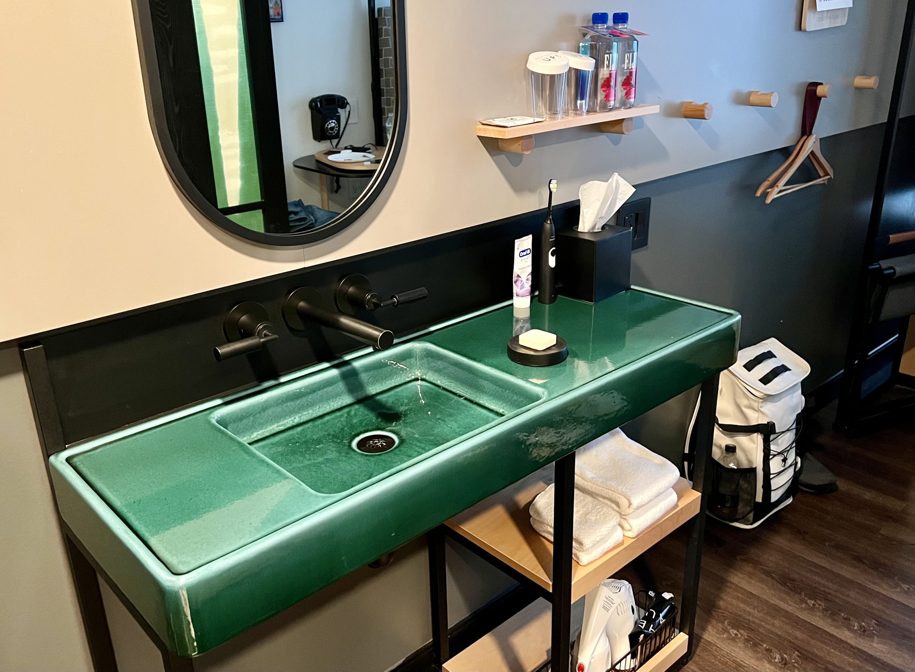 Moxy East Village bedroom sink