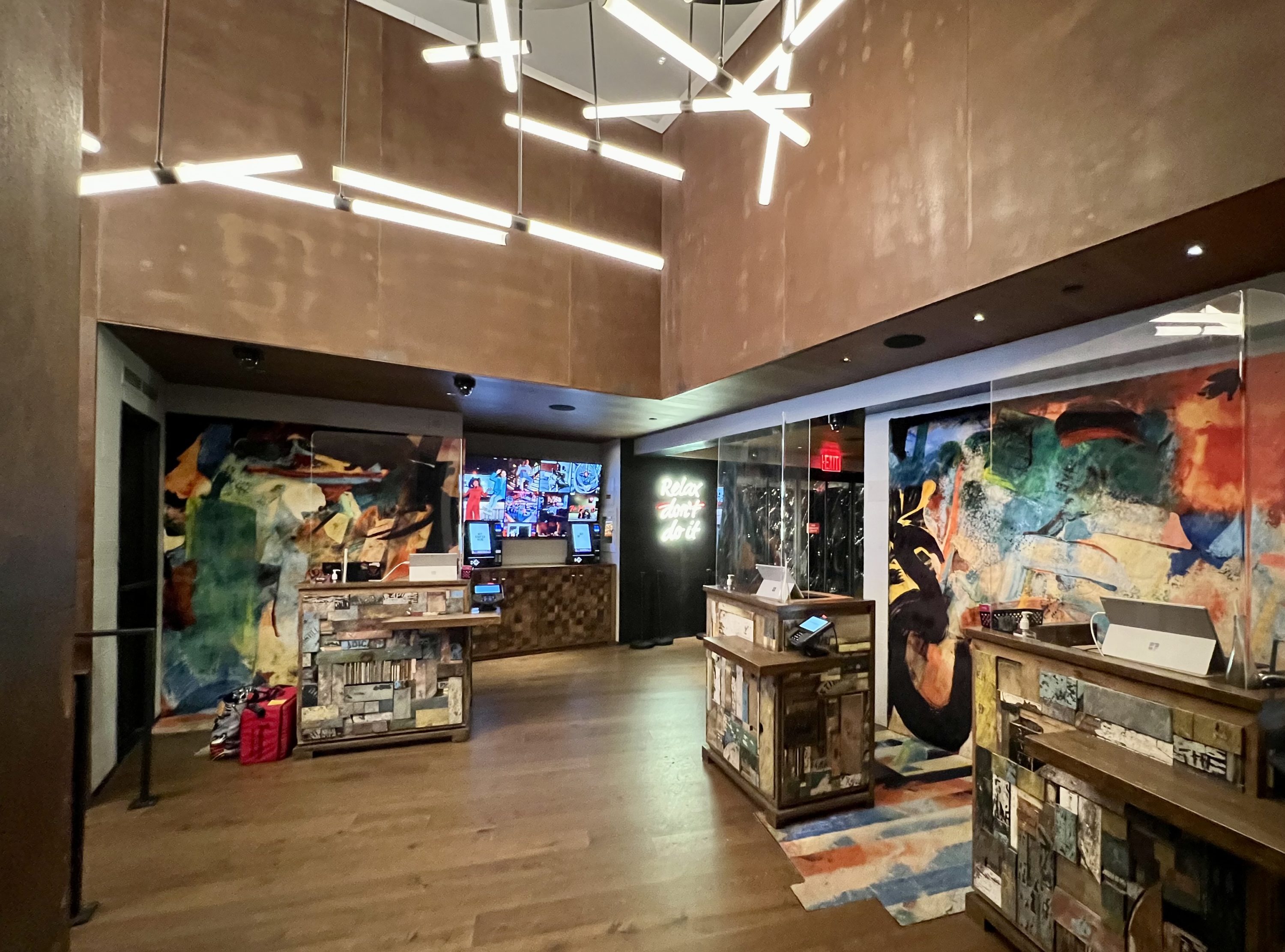Moxy East Village hotel reception