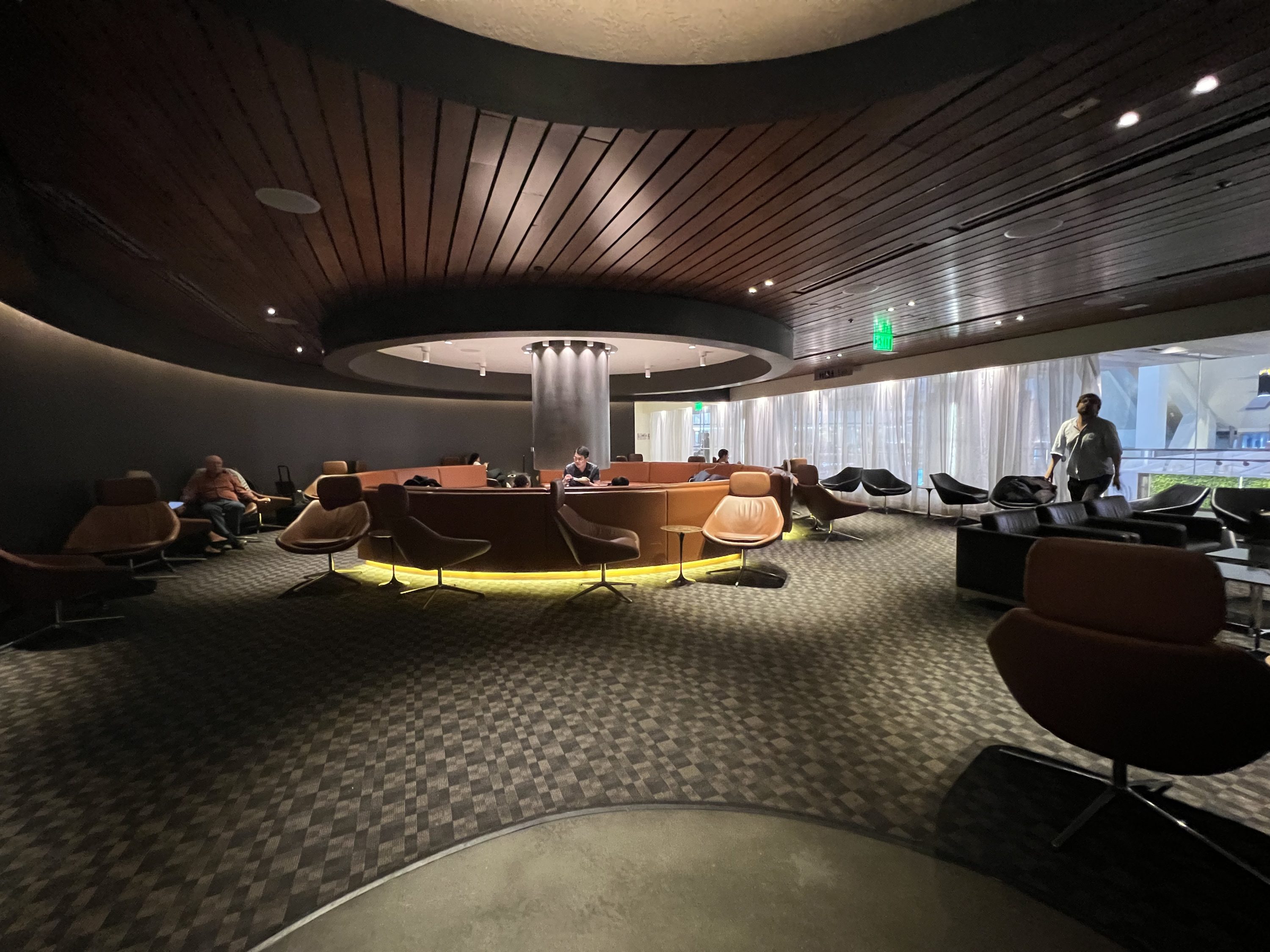 Qantas LAX Business Lounge Chairs