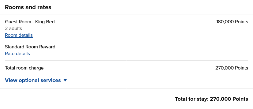 Hilton award rate confirmation