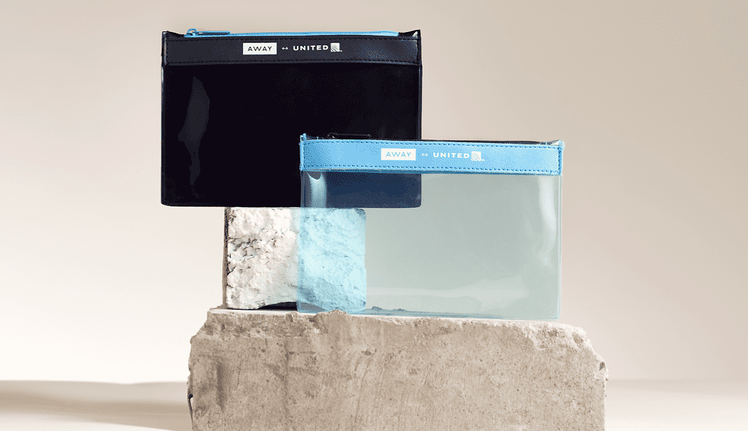 United Away Amenity Kits Transcon Business Zip Case