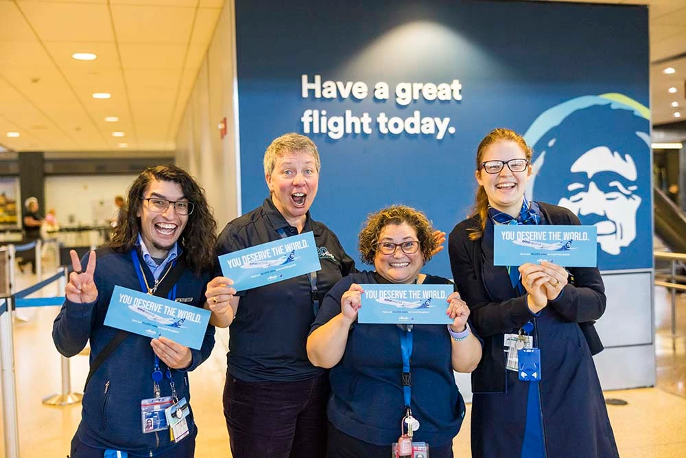 Alaska Airlines Employees with COO