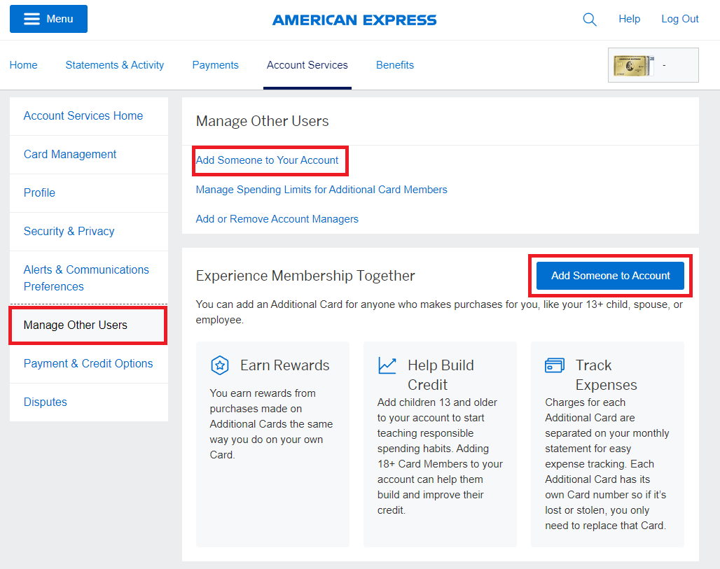 Amex Gold card add authorized user 2 Amex Gold card add authorized user