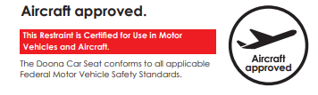Doona aircraft approved label