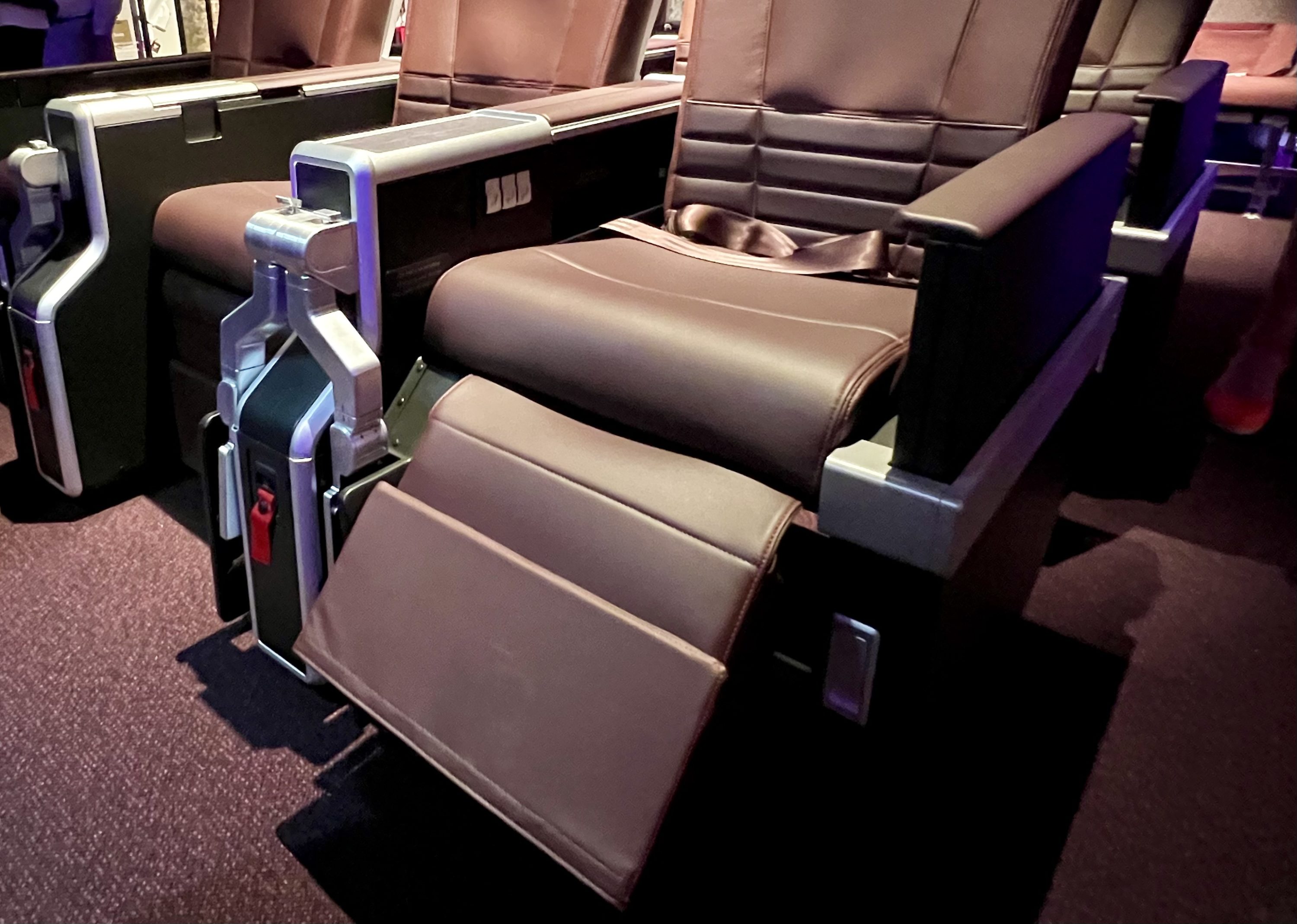 All-new calf rests in Premium on Virgin's Airbus A330neo