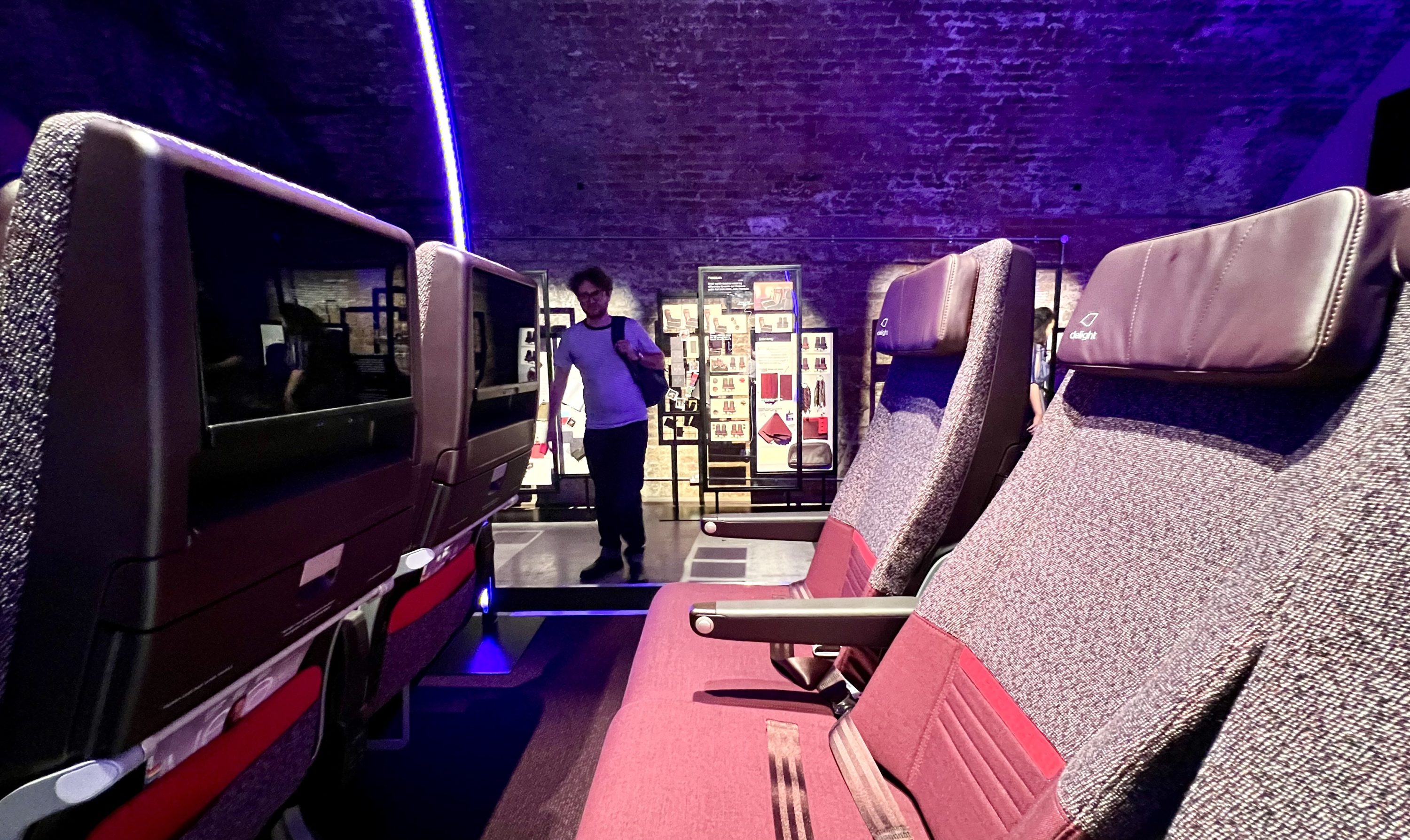 Recline of an Economy Delight on a Virgin Airbus A330neo
