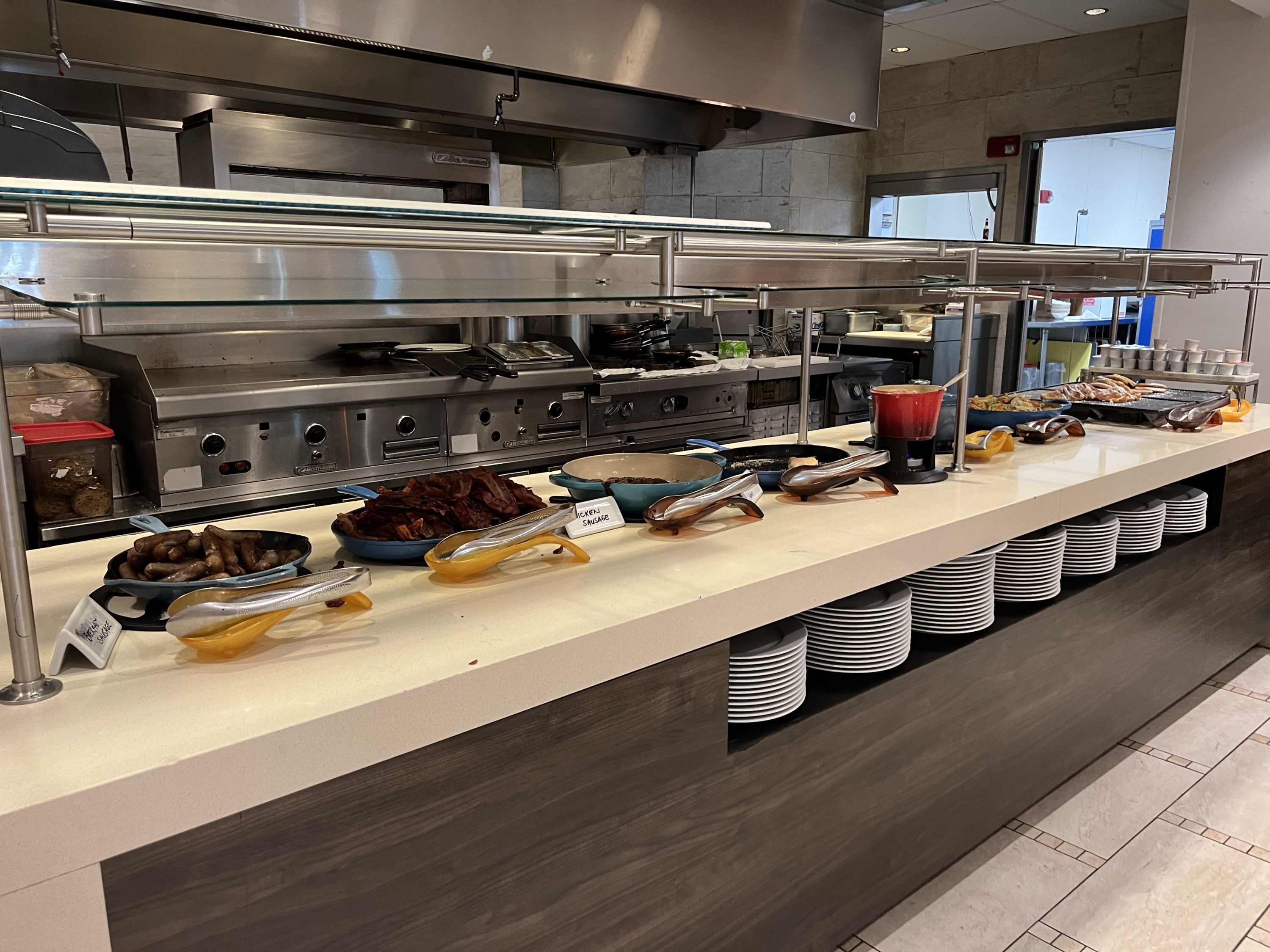Breakfast buffet at Tanglewood