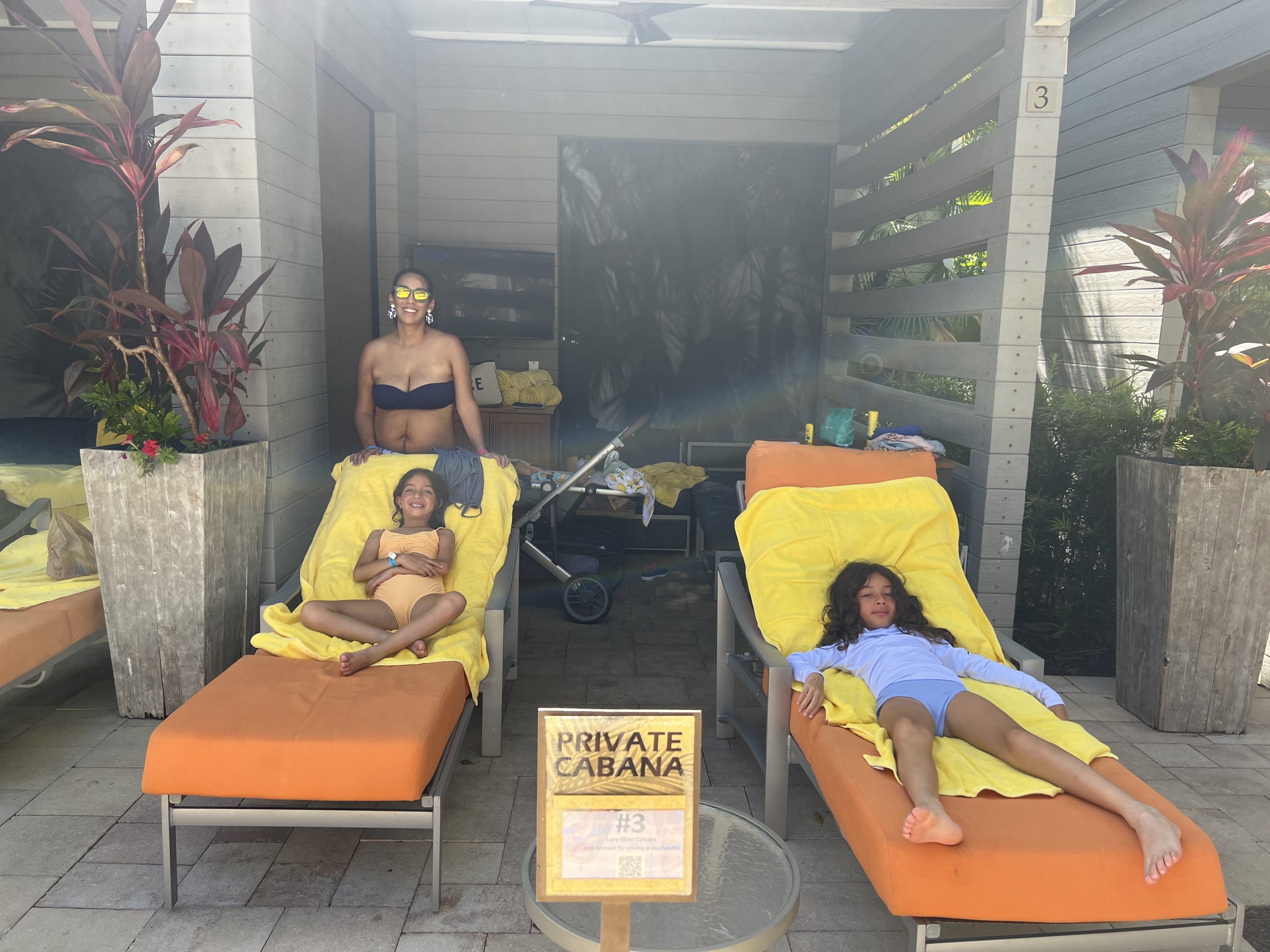 Cabanas for rent at the Hyatt Regency Coconut Point Resort & Spa 