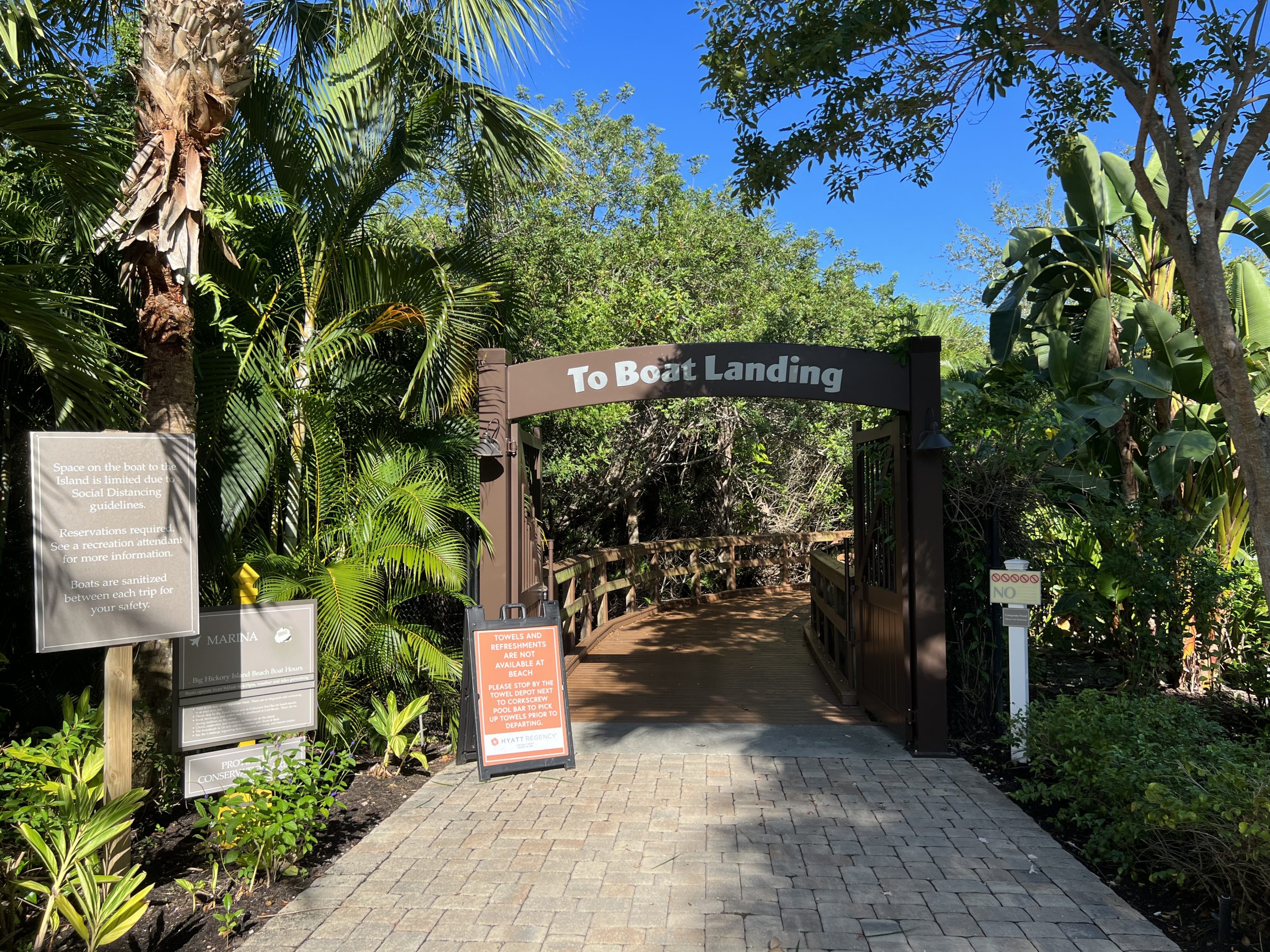 Hyatt Regency Coconut Point Resort & Spa marina entrance