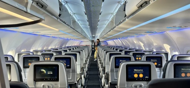 JetBlue Mint A321LR Core cabin from