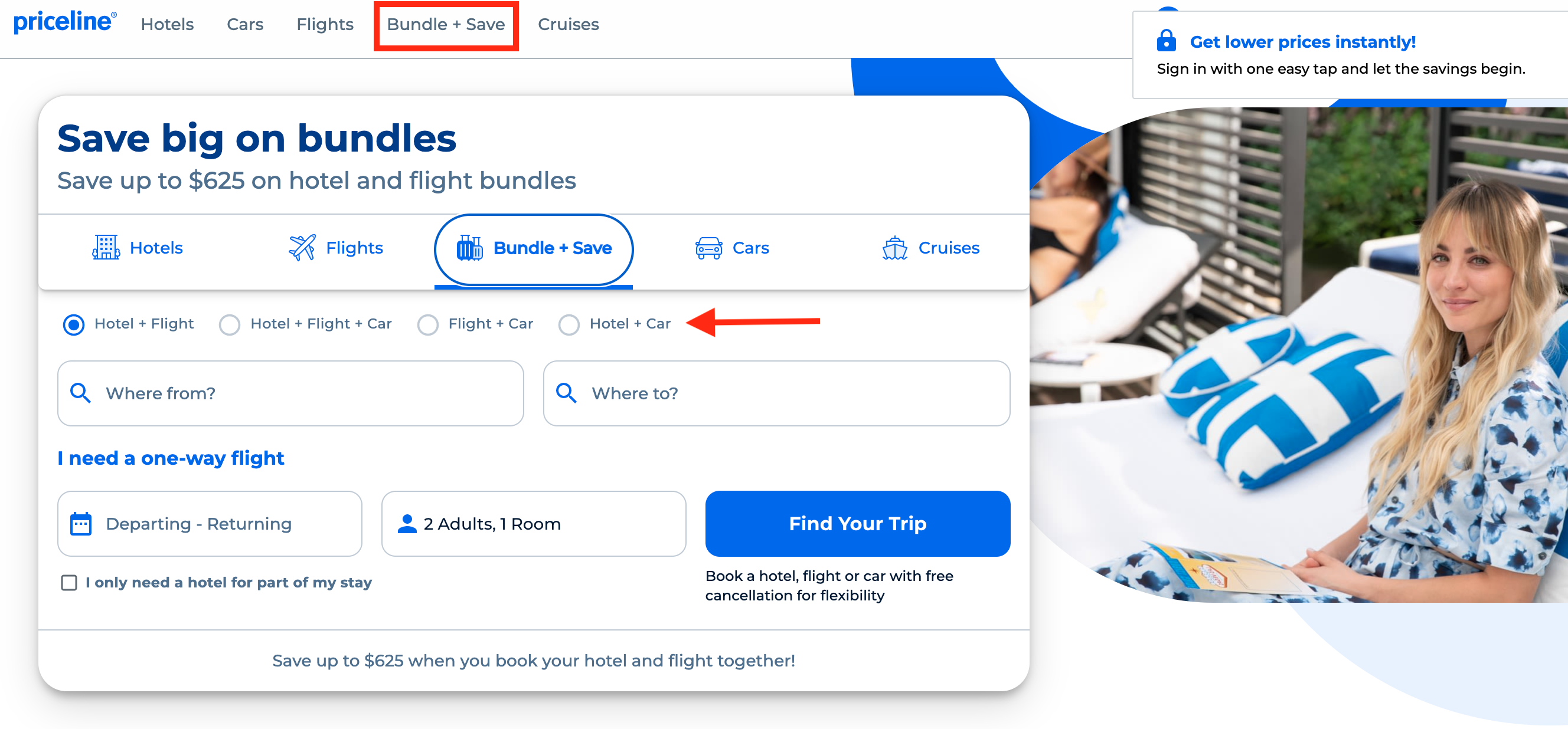 Priceline Bundle and Save