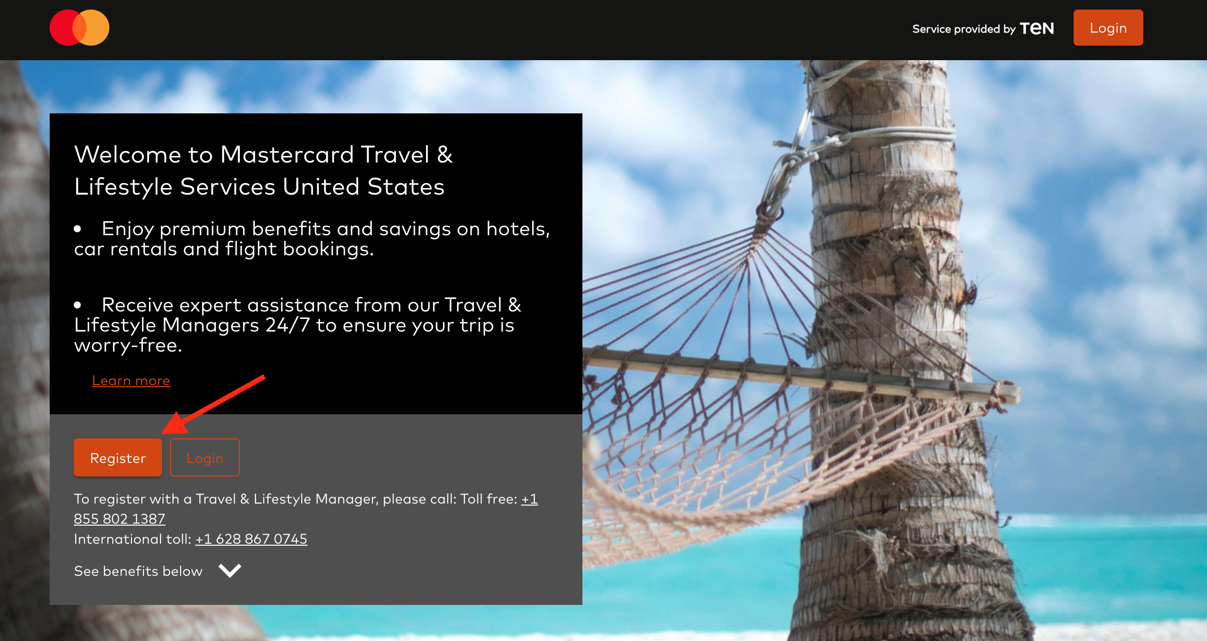 Register for Mastercard Travel Lifestyle Services