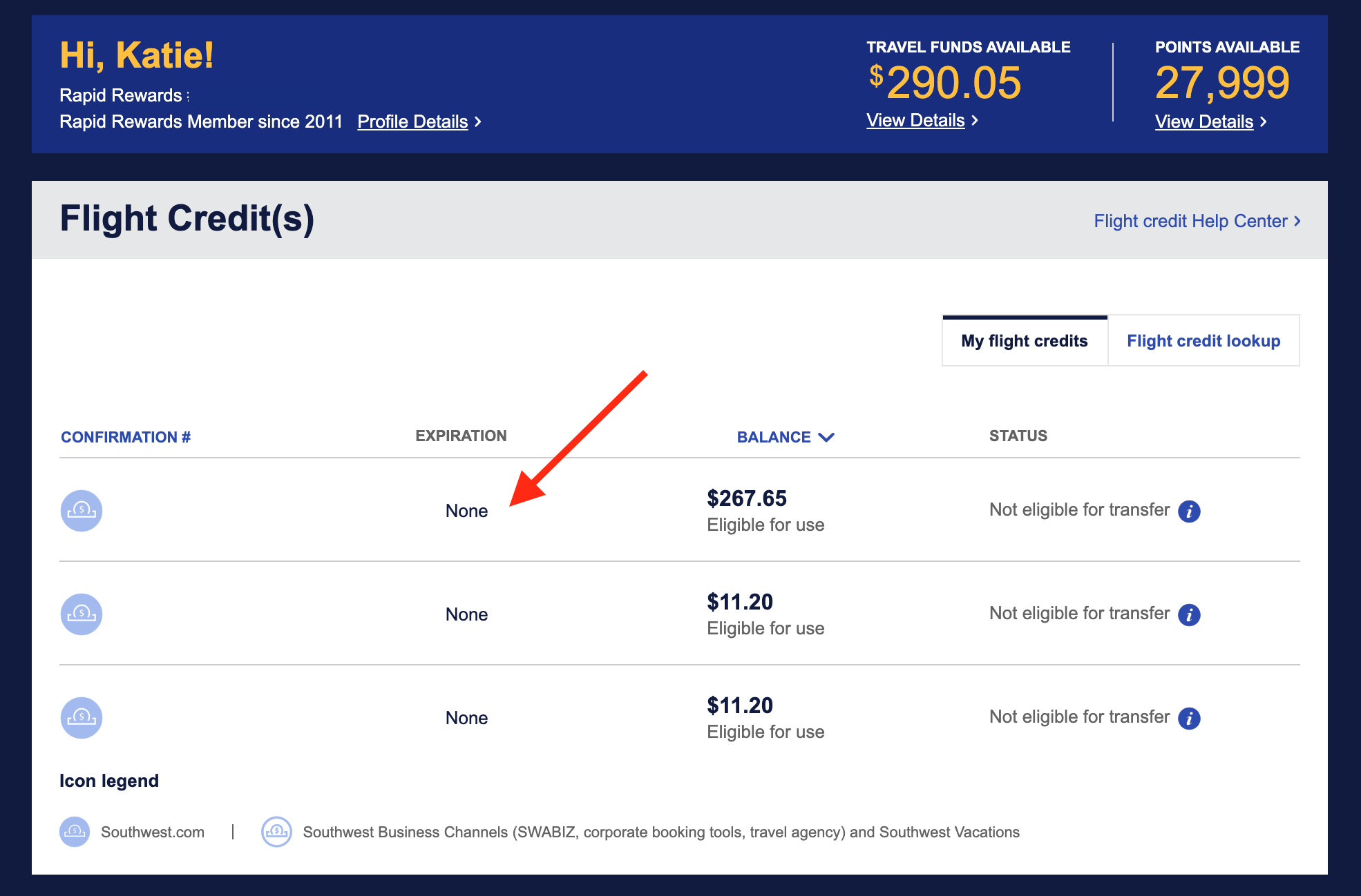 Southwest Flight Credits Dont Expire