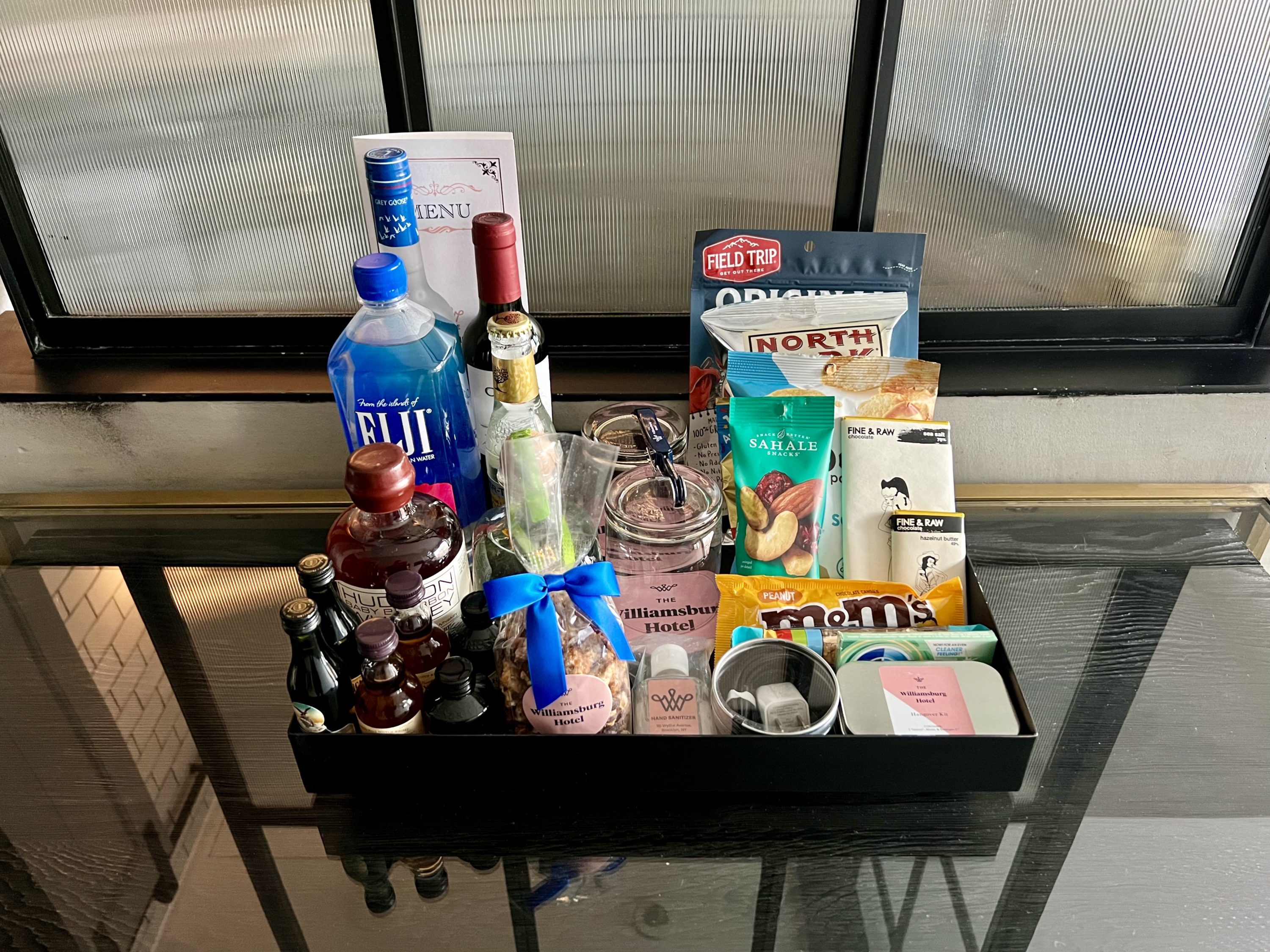 The Williamsburg Hotel bedroom minibar